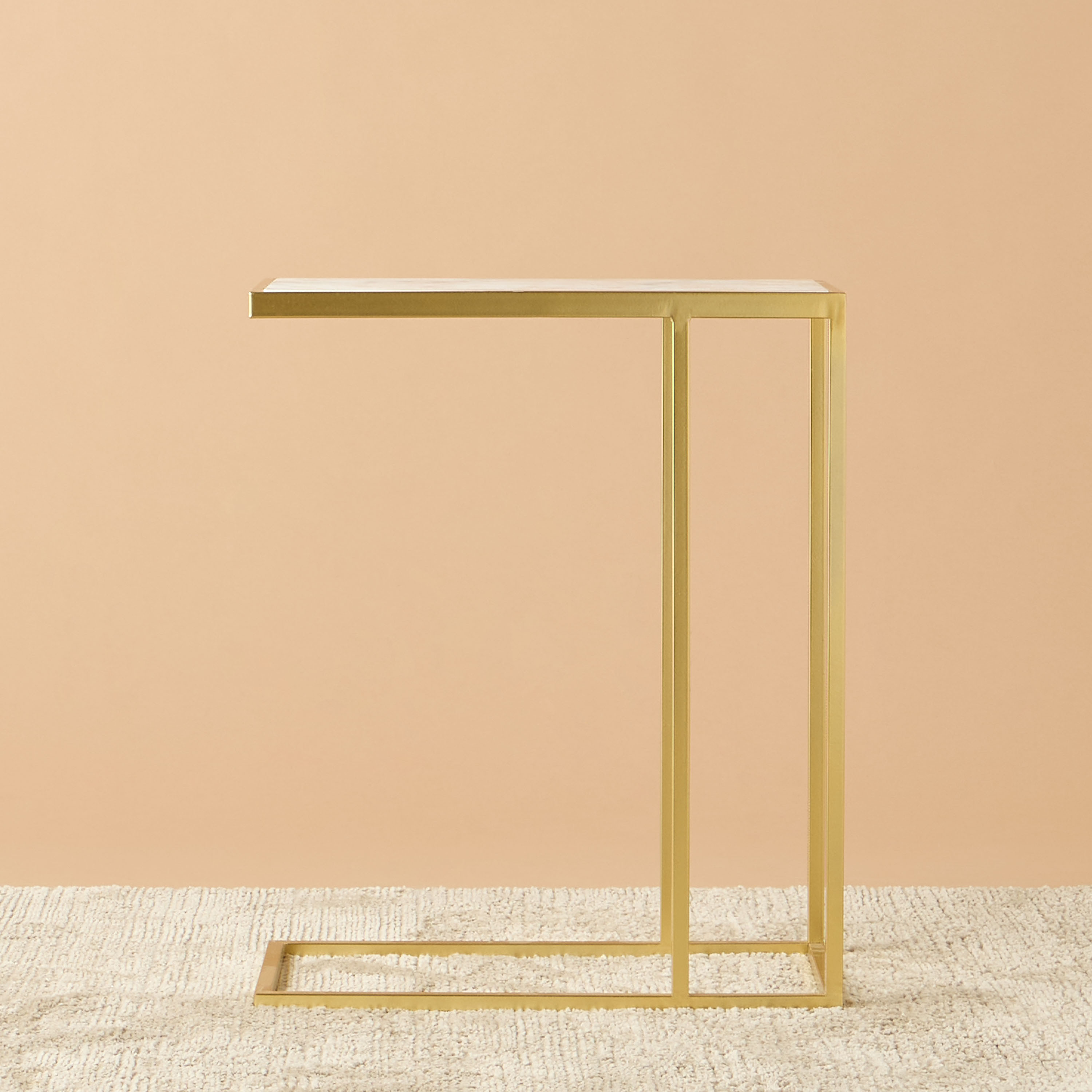 طاولة جانبية بسطح رخامي - 45x25x56 سم-furniture-livingroom-sideandendtables-image-3