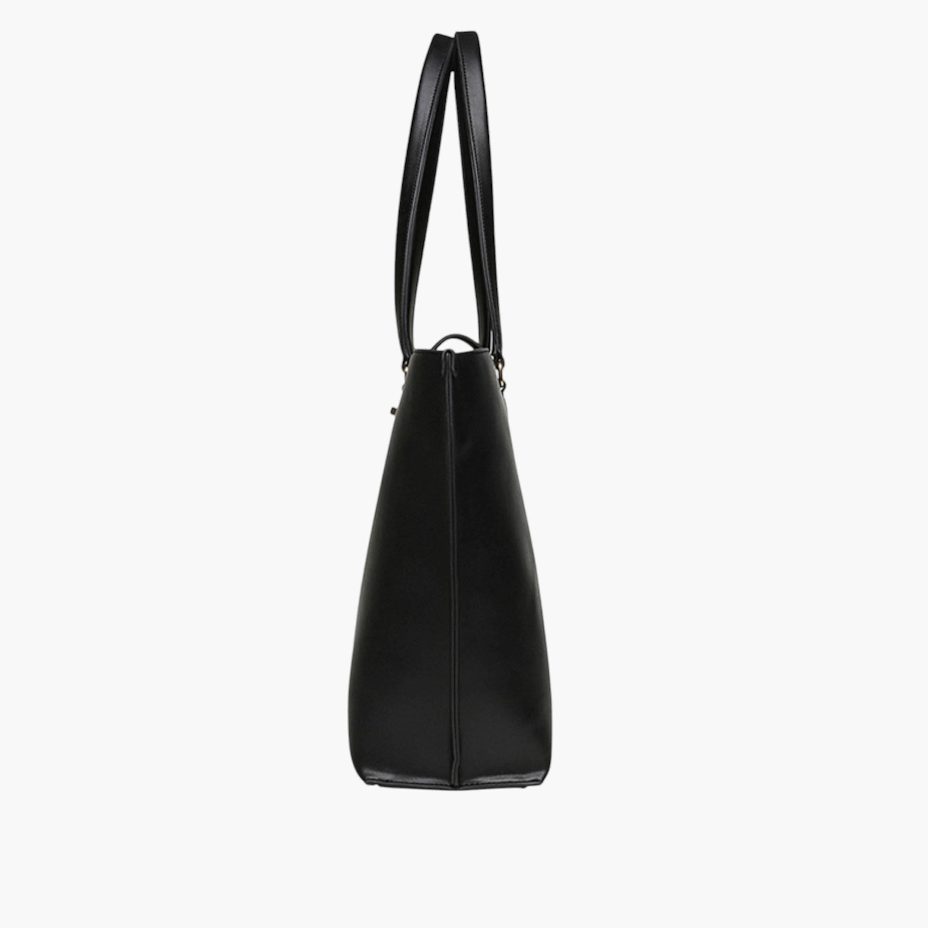 Anne Klein Solid Tote Bag with Twist Lock Closure and Double Handle-women-bagsandwallets-handbags-image-5