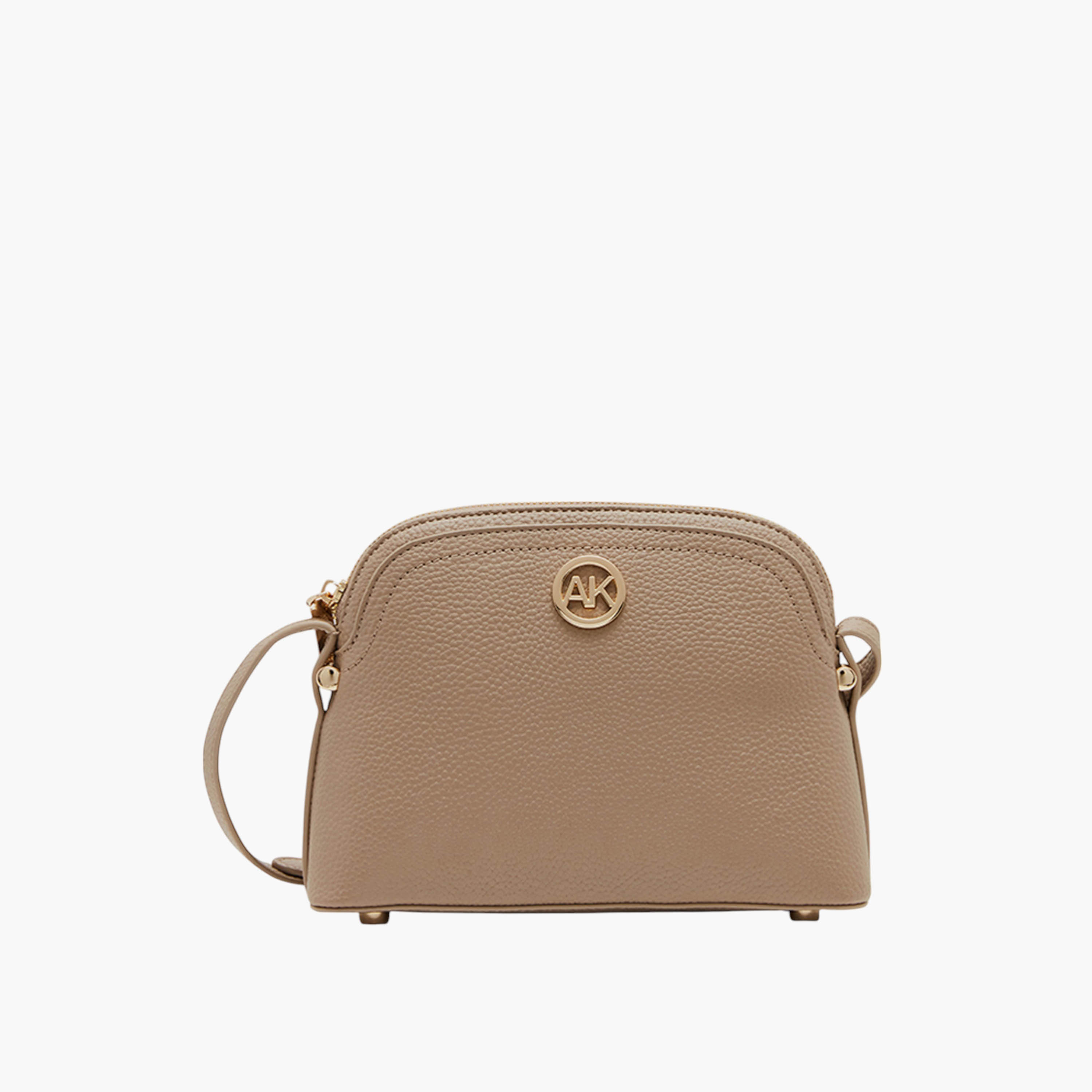 شنطة كروس بودي بارزة الملمس بسحاب إغلاق وحزام قابل للتعديل من آن كلاين-women-bagsandwallets-handbags-image-1