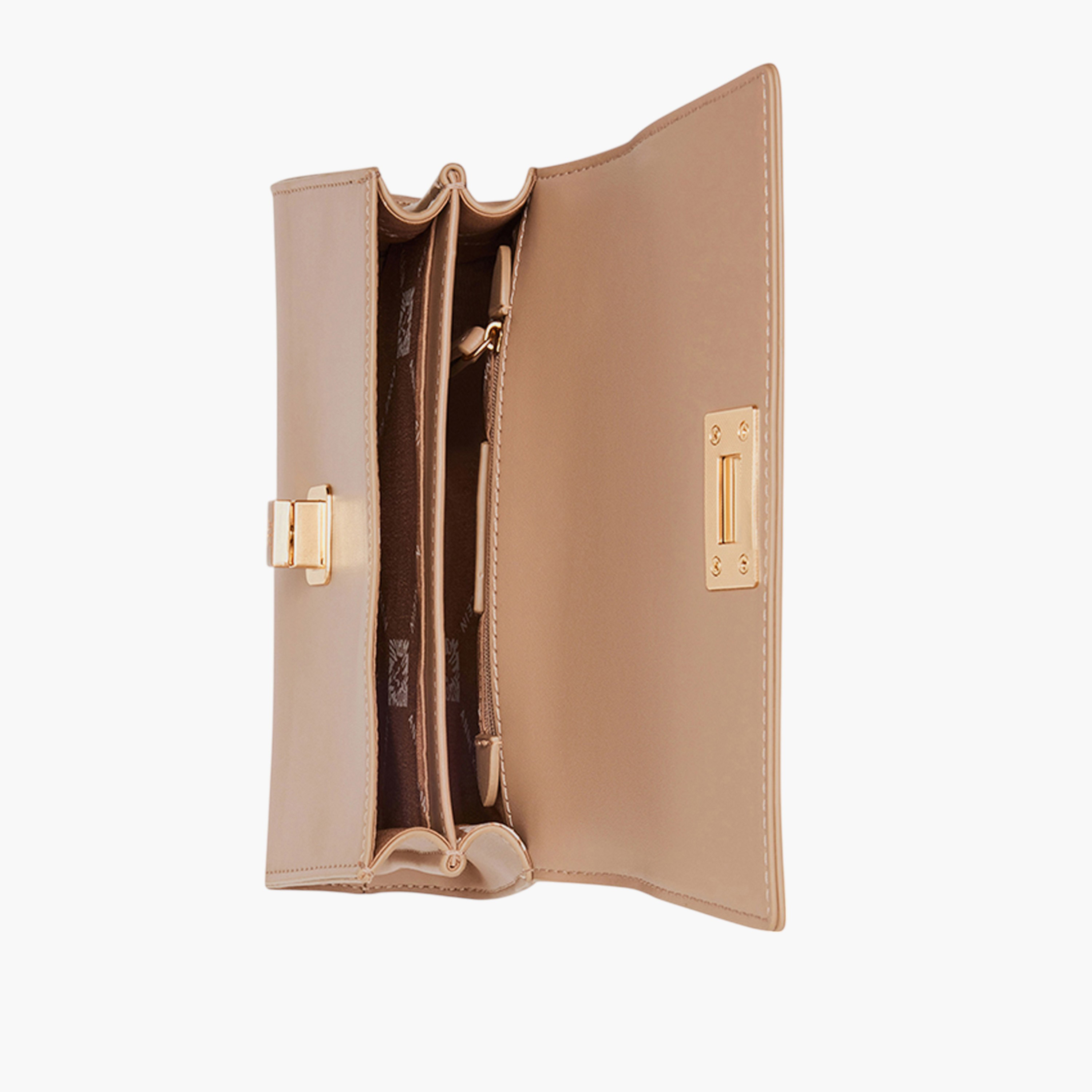 Anne Klein Solid Handbag with Twist Lock Closure and Top Handle-women-bagsandwallets-handbags-image-4