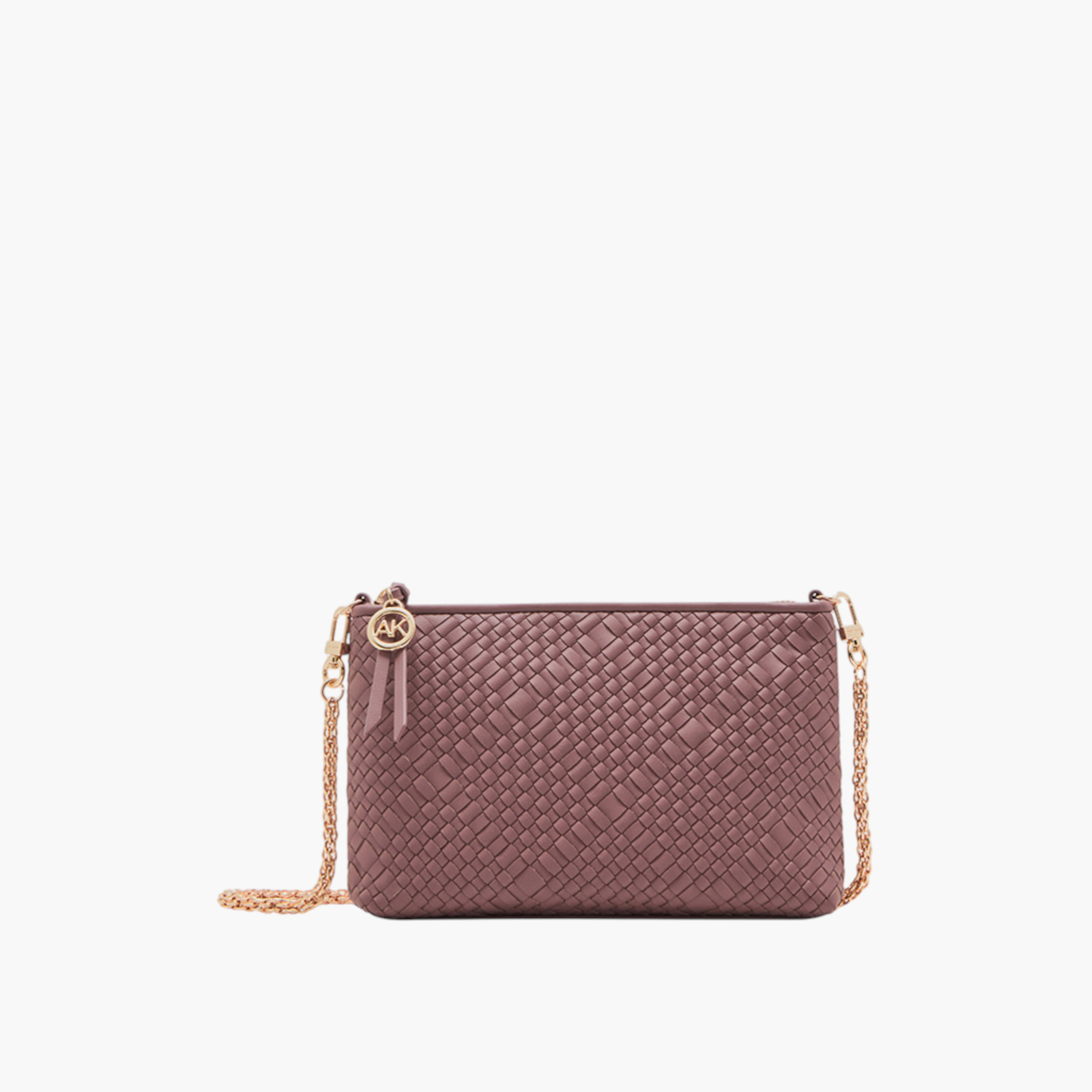 شنطة كروس بودي بارزة الملمس بحزام سلسلة من آن كلاين-women-bagsandwallets-handbags-image-1