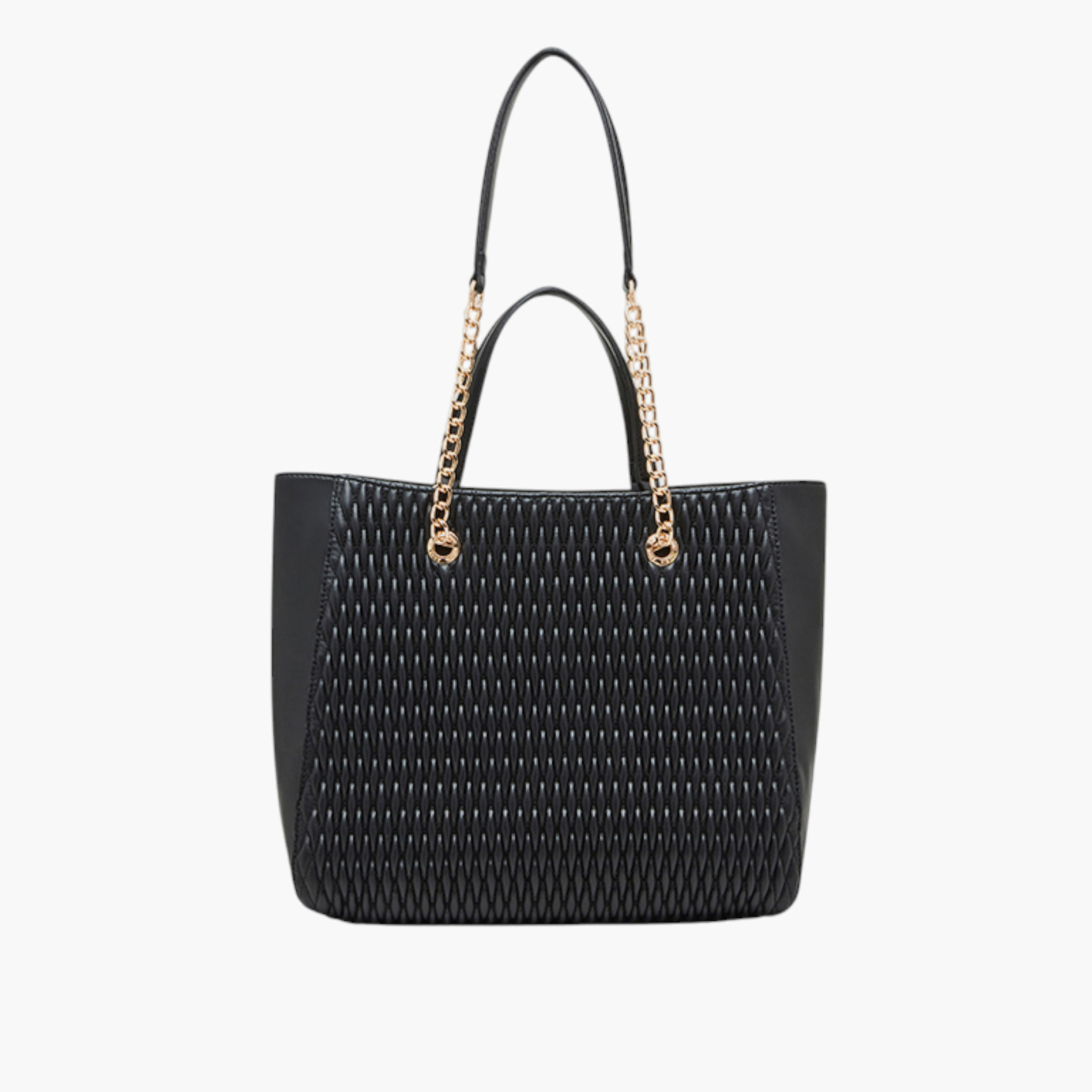شنطة توتي بارزة الملمس بمقابض سلسلة من آن كلاين-women-bagsandwallets-handbags-image-2