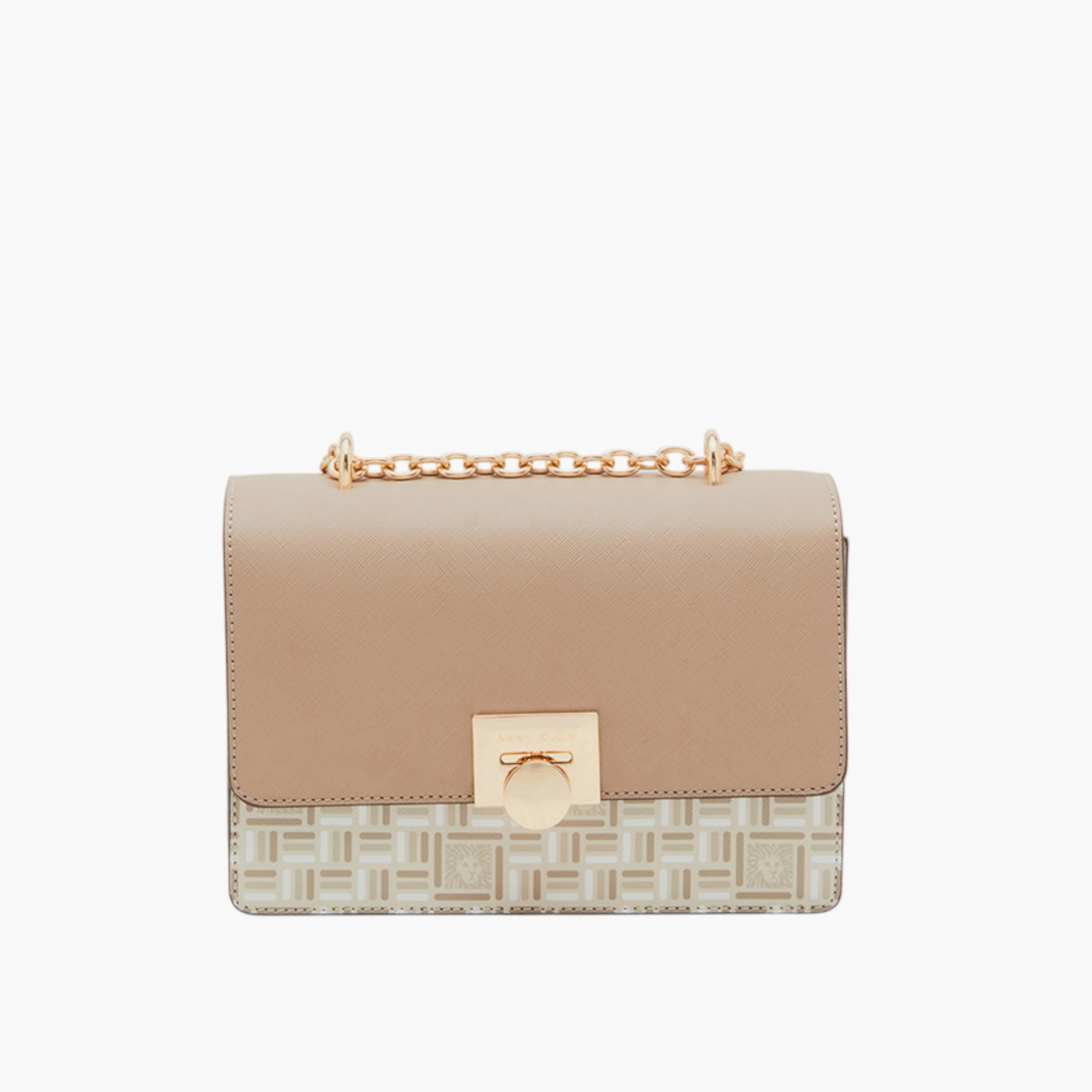 Anne Klein Printed Crossbody Bag with Magnetic Closure and Chain Strap-women-bagsandwallets-handbags-image-1