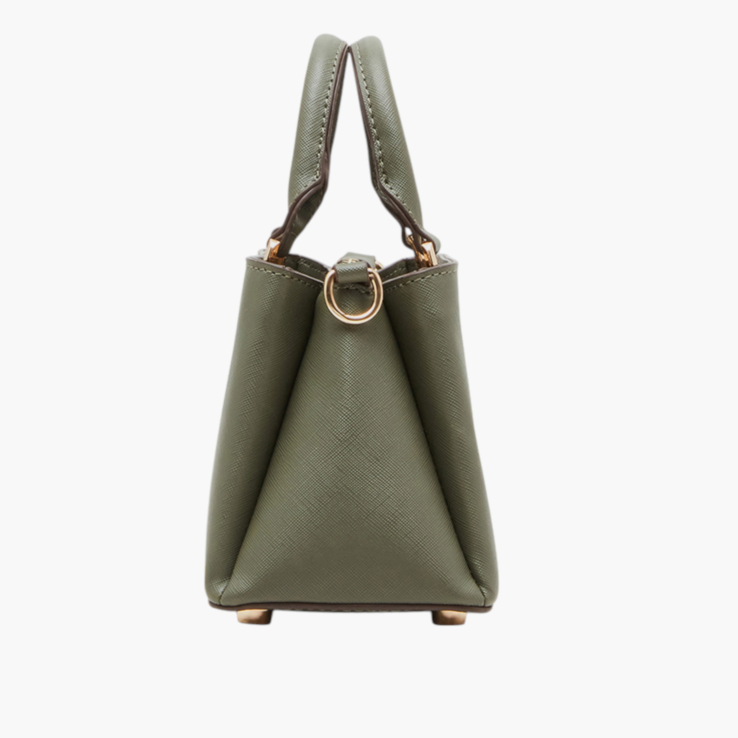 Anne Klein Textured Tote Bag with Button Closure and Double Handle-women-bagsandwallets-handbags-image-4