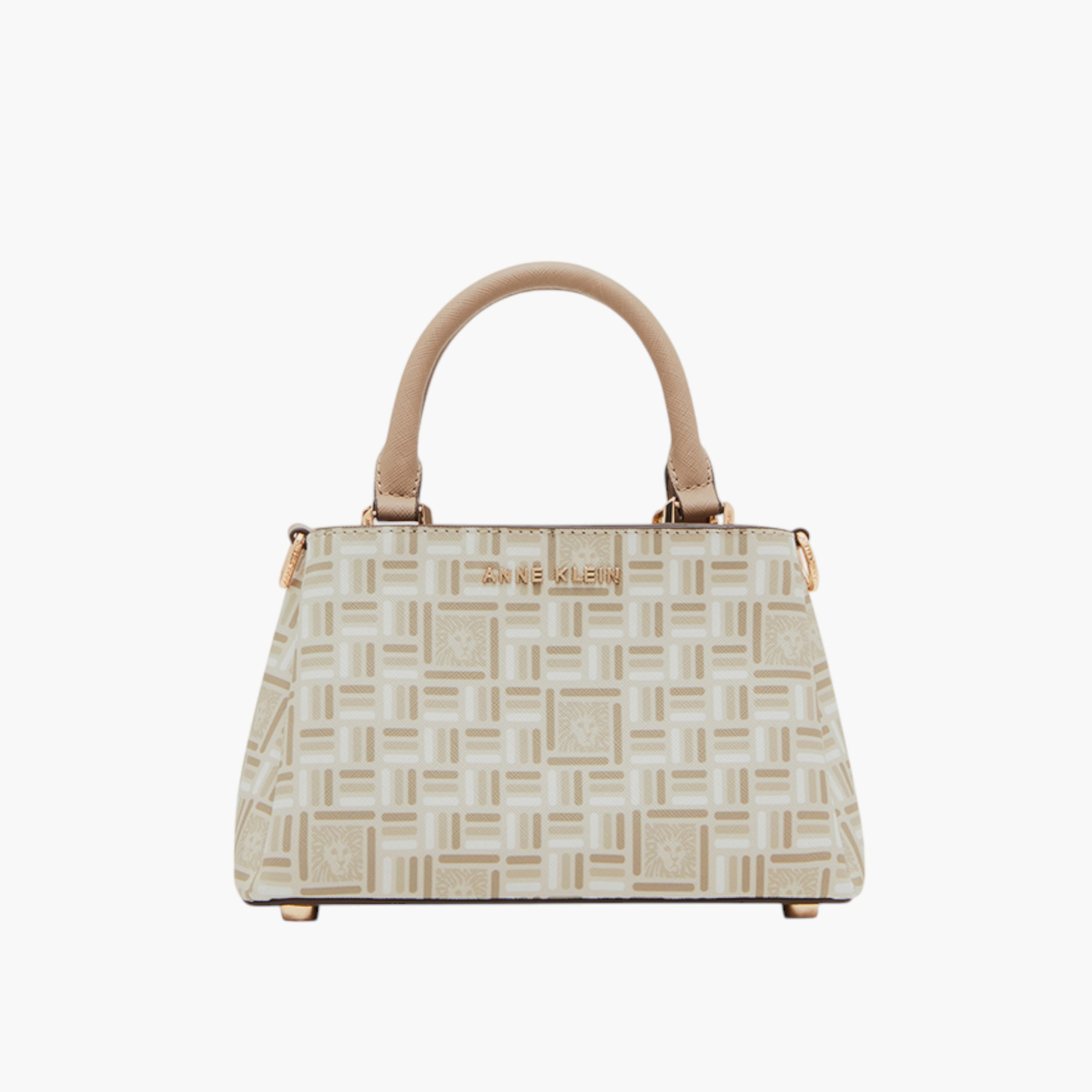 شنطة يد بارزة الملمس وسحاب إغلاق ومقبض مزدوج من آن كلاين-women-bagsandwallets-handbags-image-1