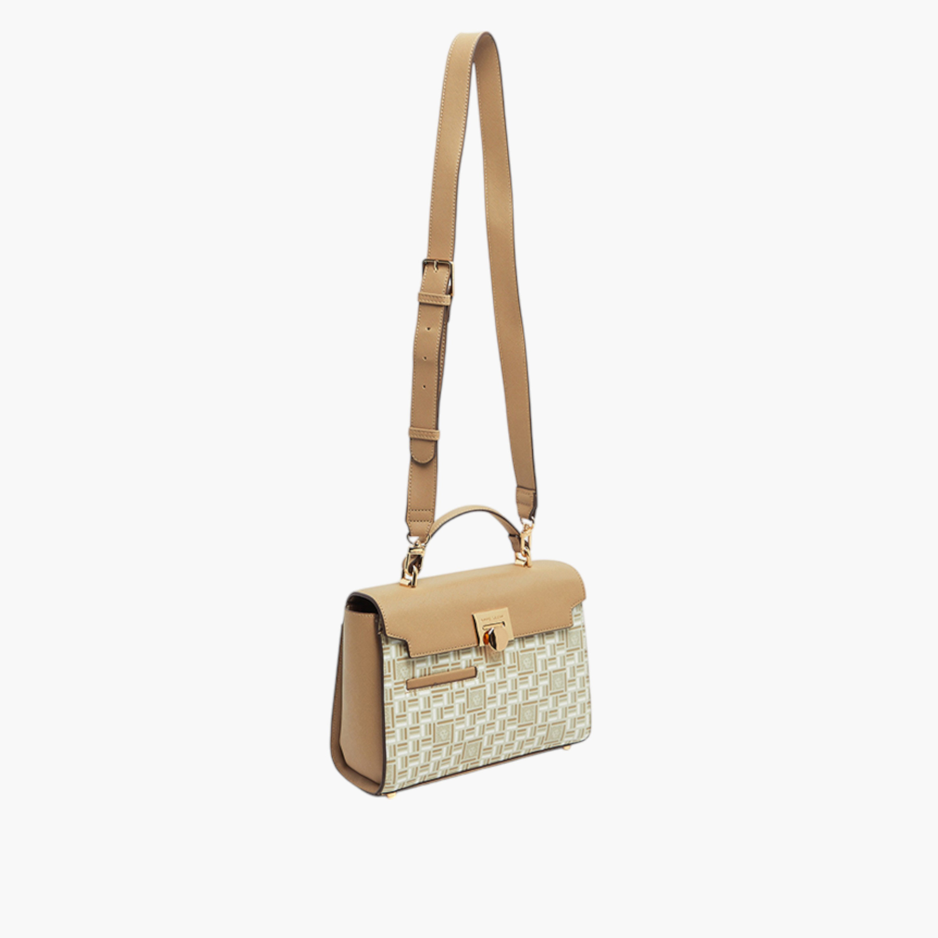 Anne Klein Textured Crossbody Bag with Flap Closure and Adjustable Strap-women-bagsandwallets-handbags-image-4