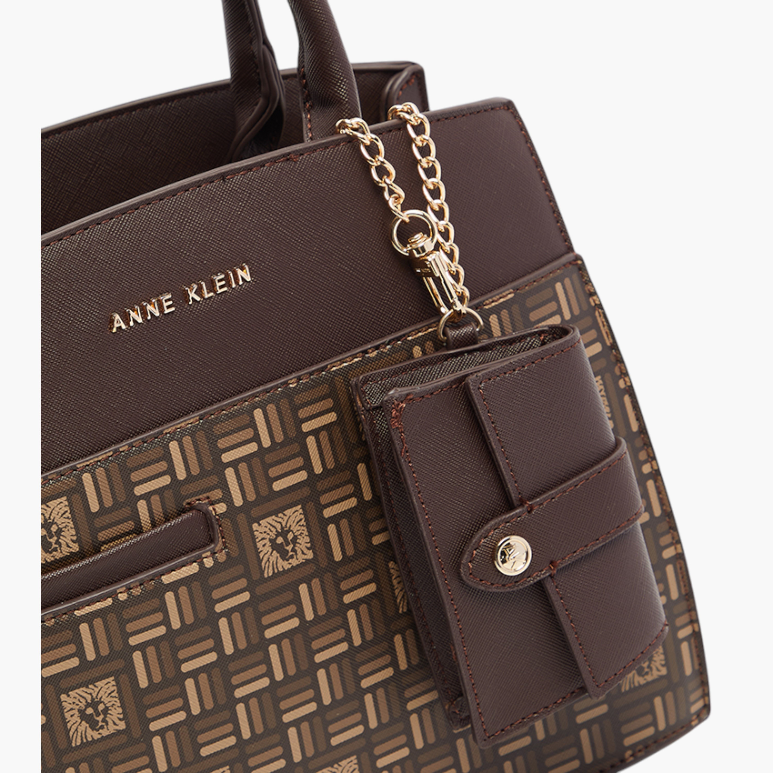 شنطة توتي بطبعات مونوجرام ومقابض مزدوجة مع محفظة قابلة للفصل من آن كلاين-women-bagsandwallets-handbags-image-5
