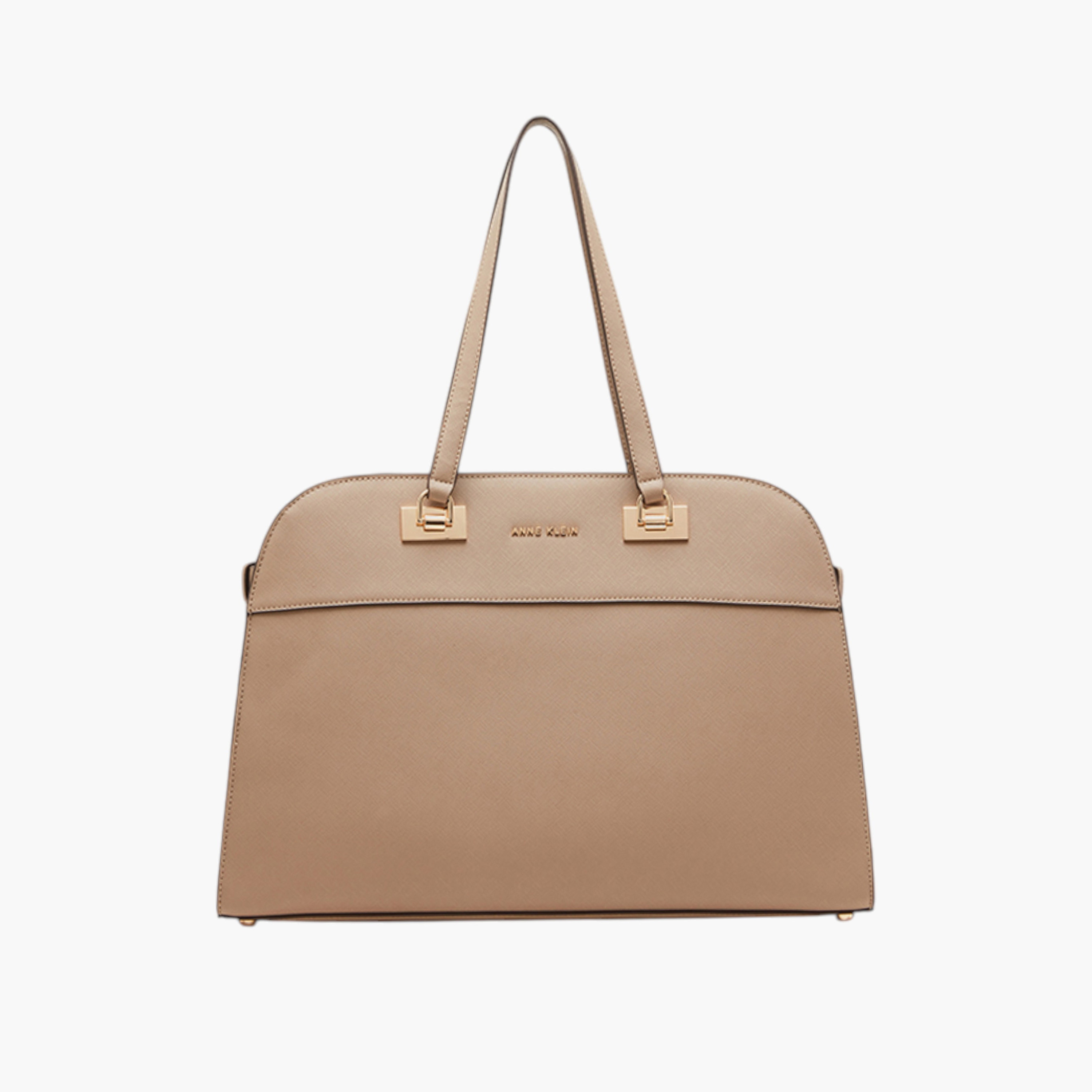 Anne Klein Textured Tote Bag with Flap Closure-women-bagsandwallets-handbags-image-1