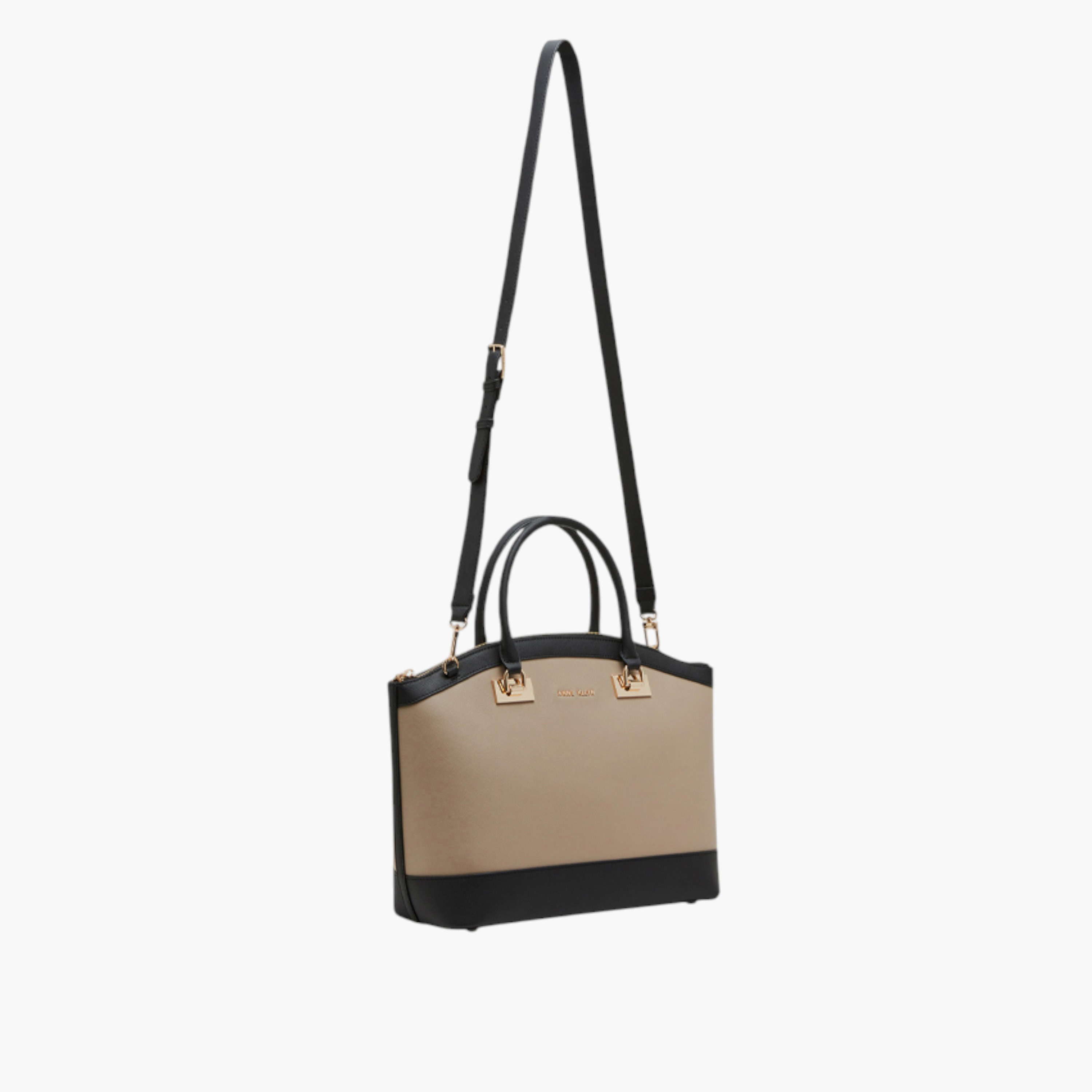 شنطة توتي بقوالب ملونة بسحاب إغلاق وحزام قابل للفصل من آن كلاين-women-bagsandwallets-handbags-image-4