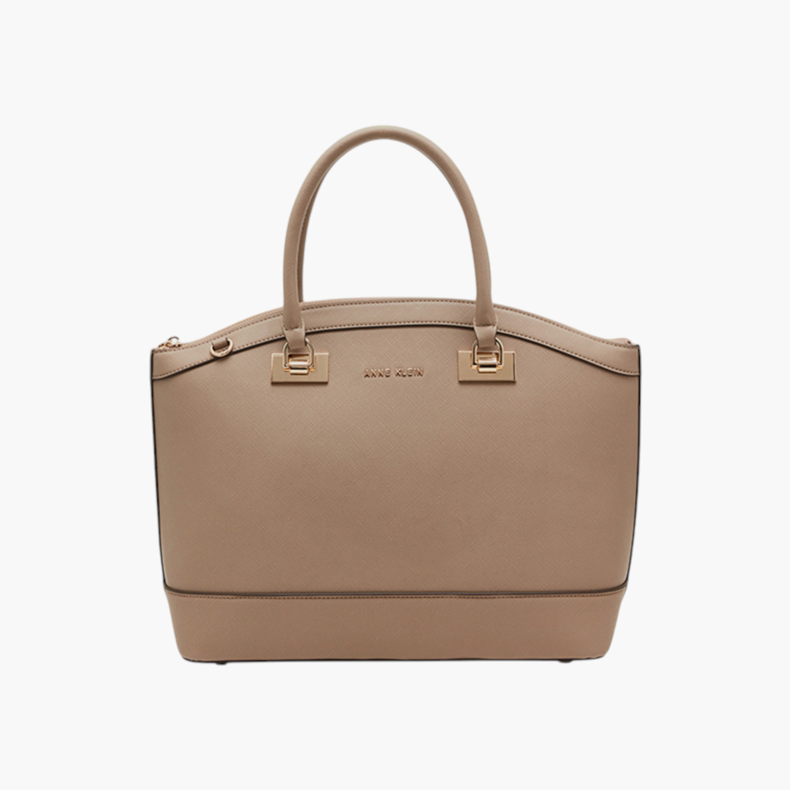 شنطة توتي سادة بمقابض مزدوجة وسحاب إغلاق من آن كلاين-women-bagsandwallets-handbags-image-1
