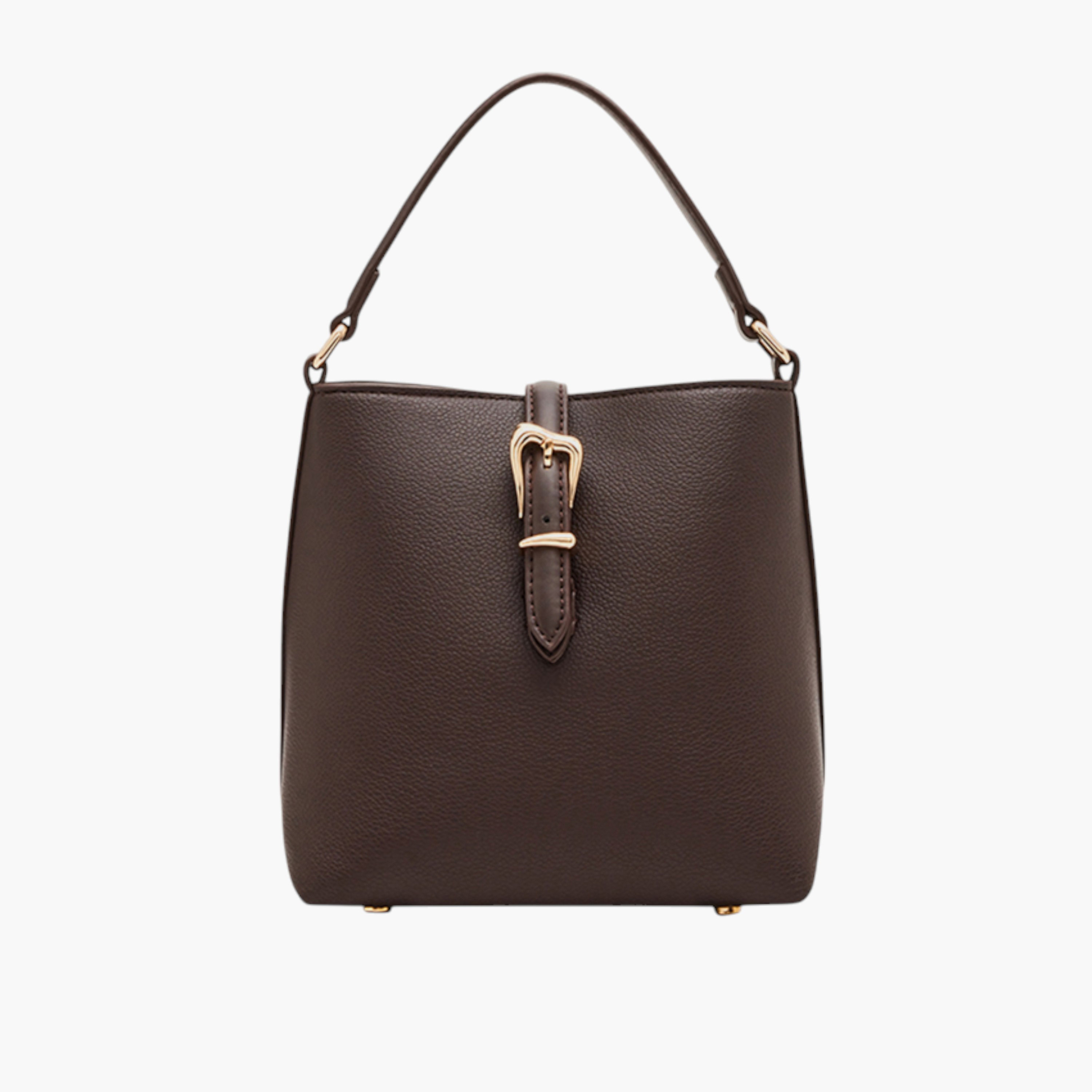 شنطة توتي بارزة الملمس بجزء علوي مفتوح وإبزيم من آن كلاين-women-bagsandwallets-handbags-image-1
