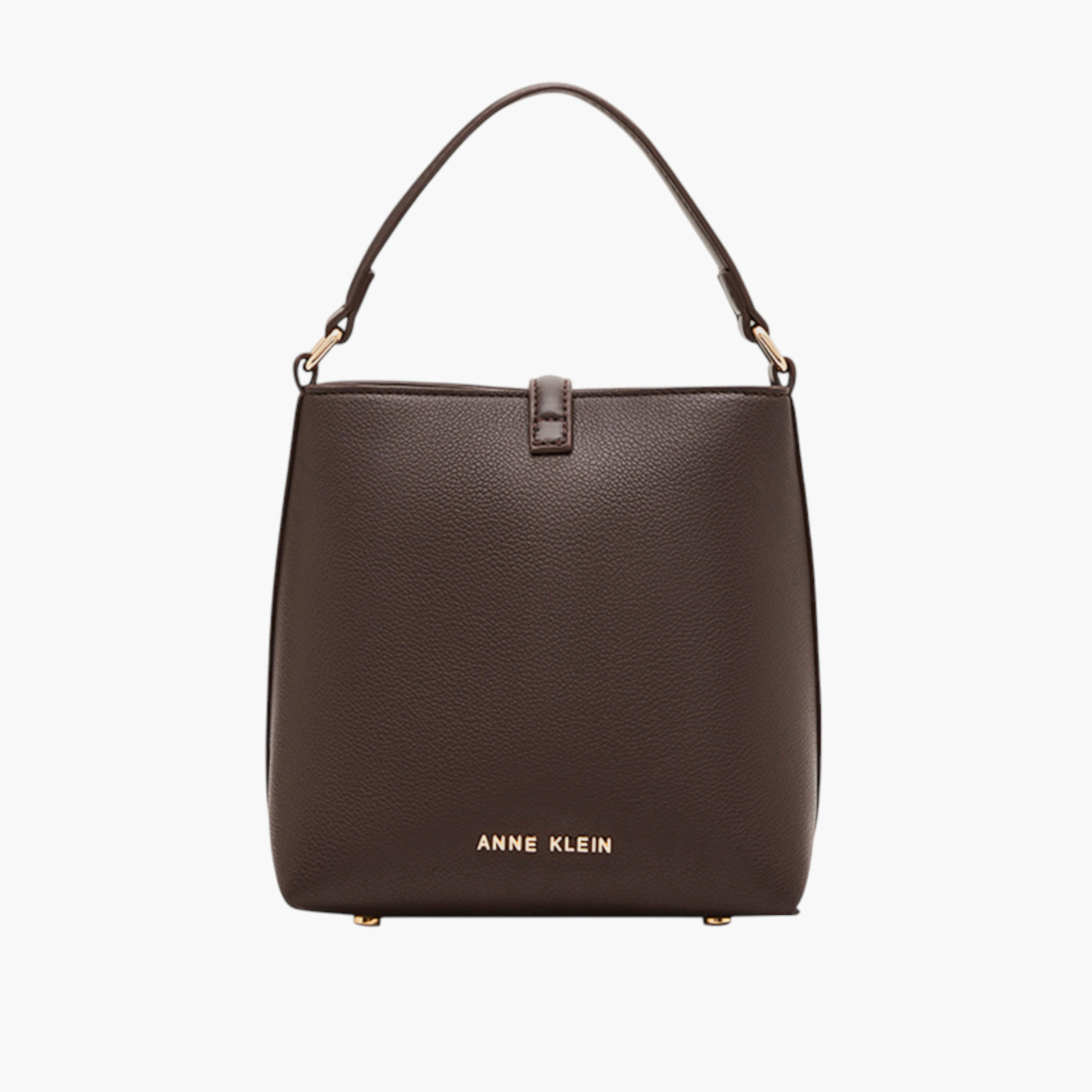 شنطة توتي بارزة الملمس بجزء علوي مفتوح وإبزيم من آن كلاين-women-bagsandwallets-handbags-image-3