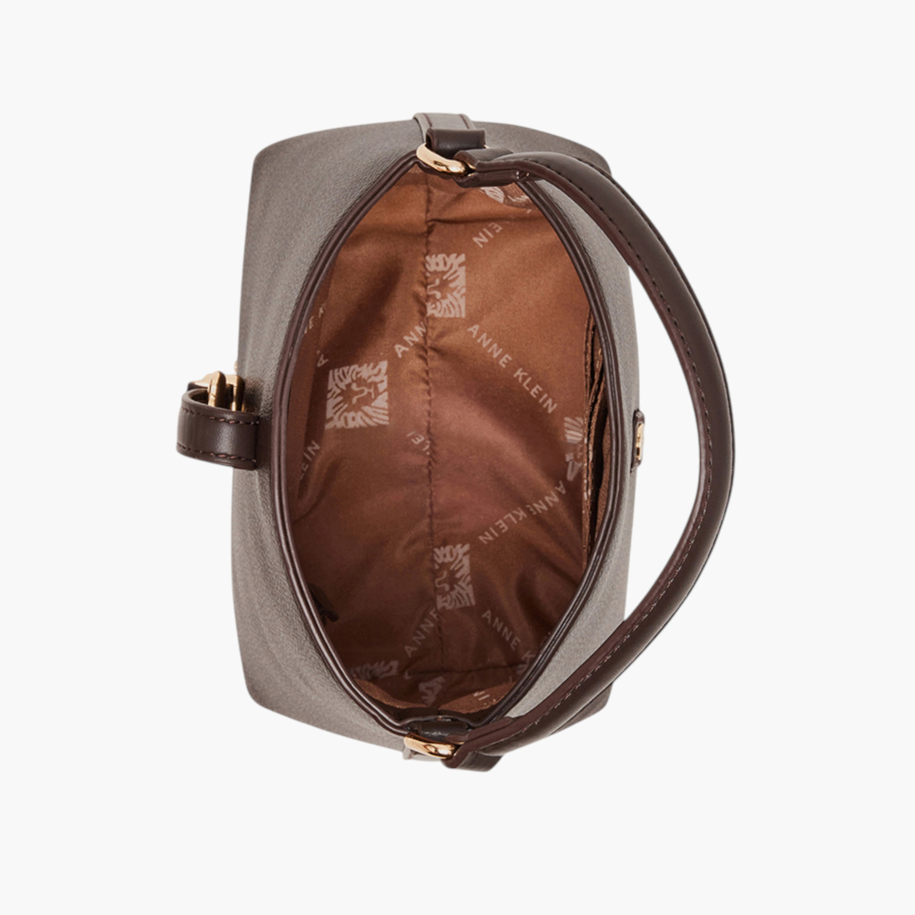شنطة توتي بارزة الملمس بجزء علوي مفتوح وإبزيم من آن كلاين-women-bagsandwallets-handbags-image-4