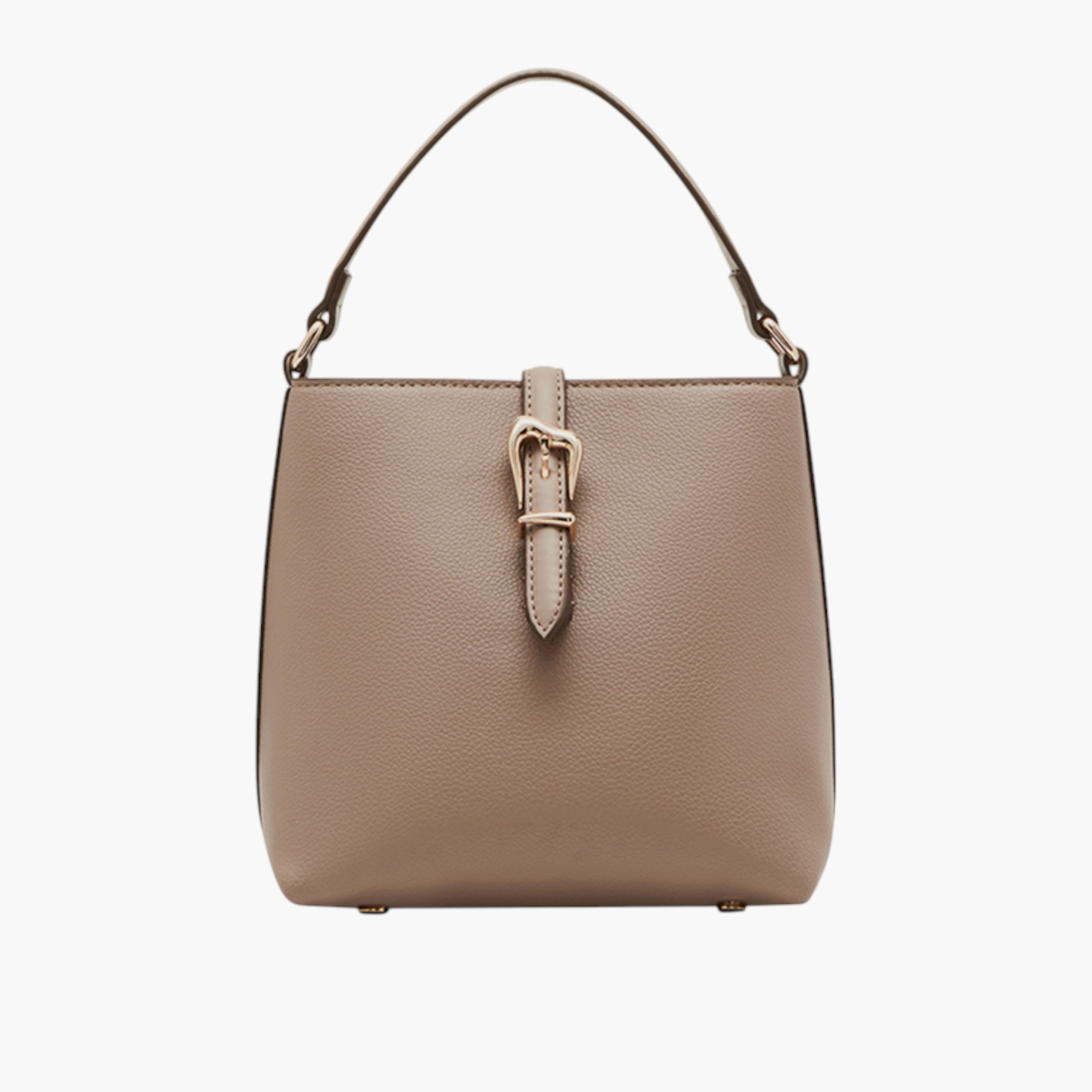Anne Klein Textured Tote Bag with Strap Handle and Button Closure-women-bagsandwallets-handbags-image-1