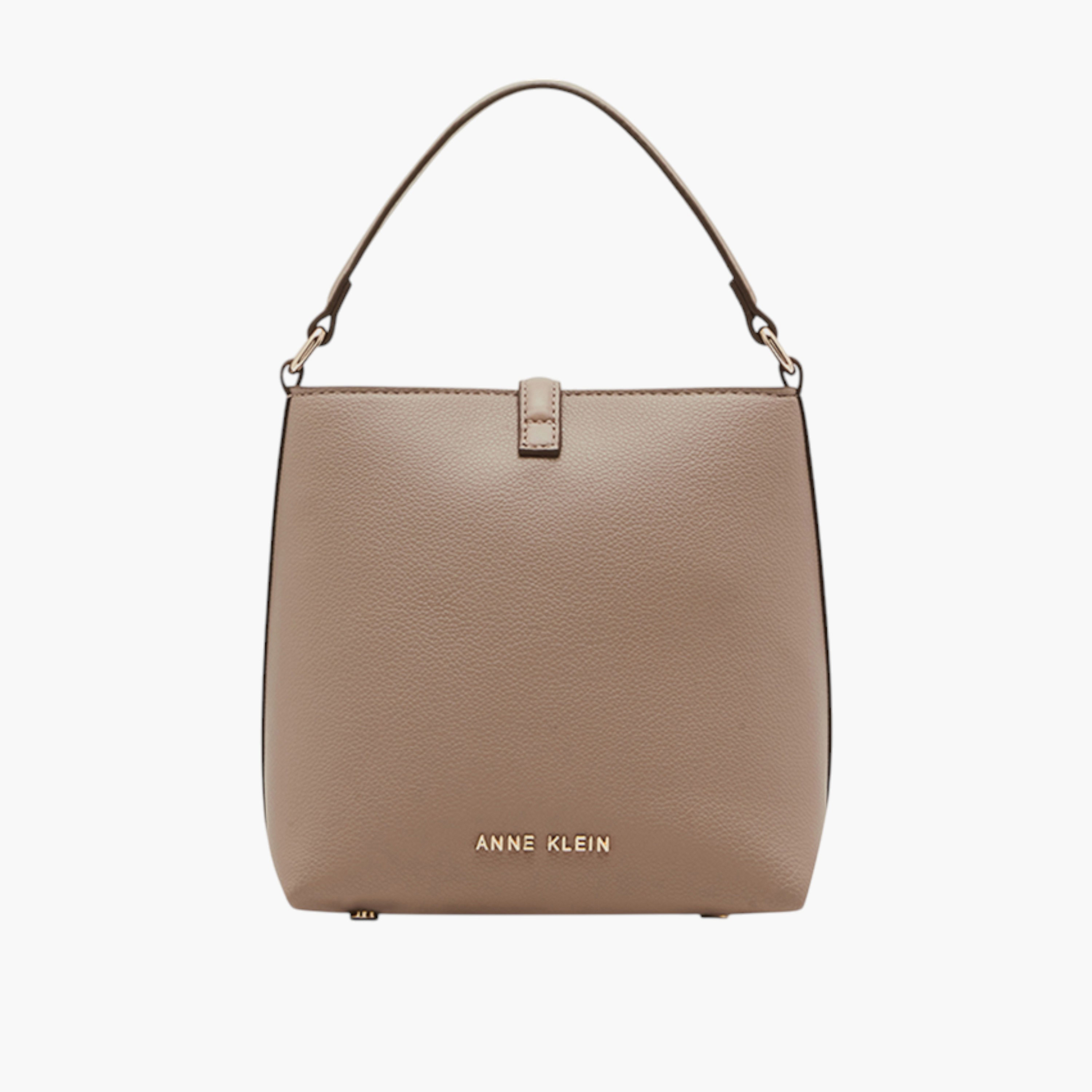 Anne Klein Textured Tote Bag with Strap Handle and Button Closure-women-bagsandwallets-handbags-image-2