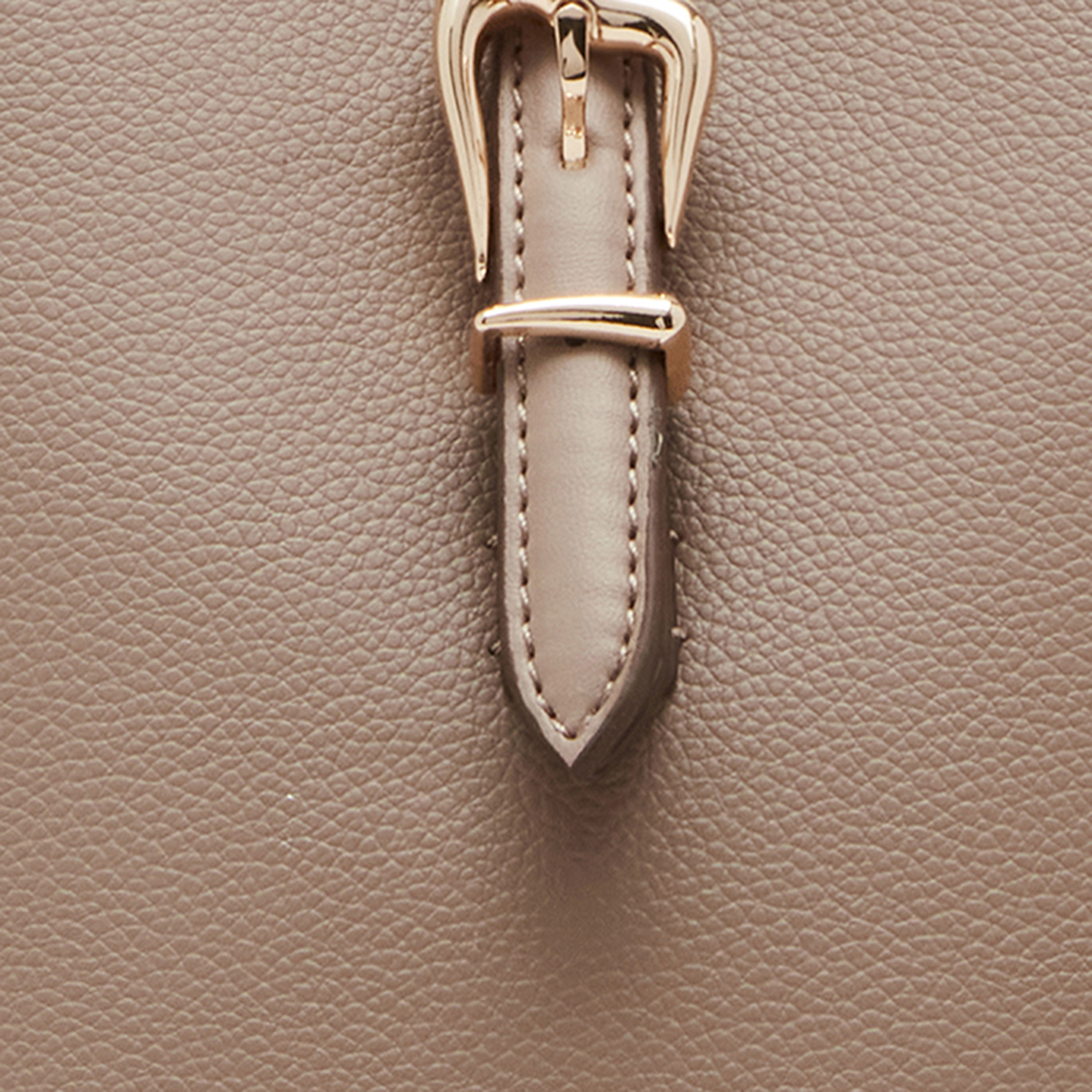 Anne Klein Textured Tote Bag with Strap Handle and Button Closure-women-bagsandwallets-handbags-image-5
