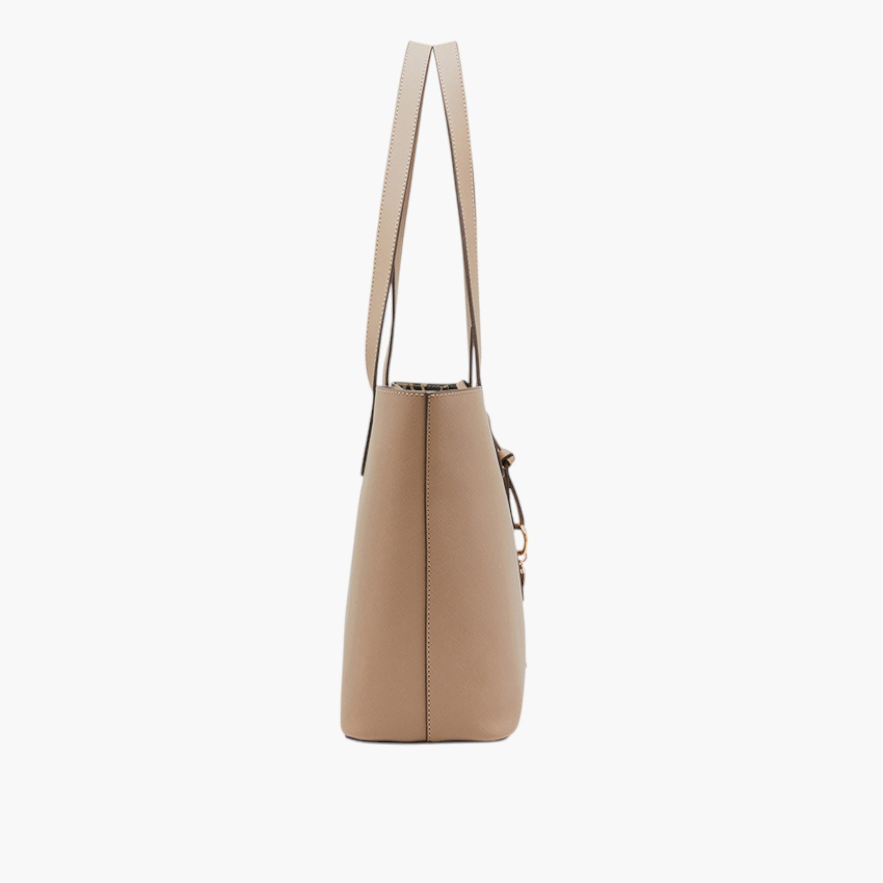 Anne Klein Solid Tote Bag with Charm Detail and Magnetic Button Closure-women-bagsandwallets-handbags-image-2