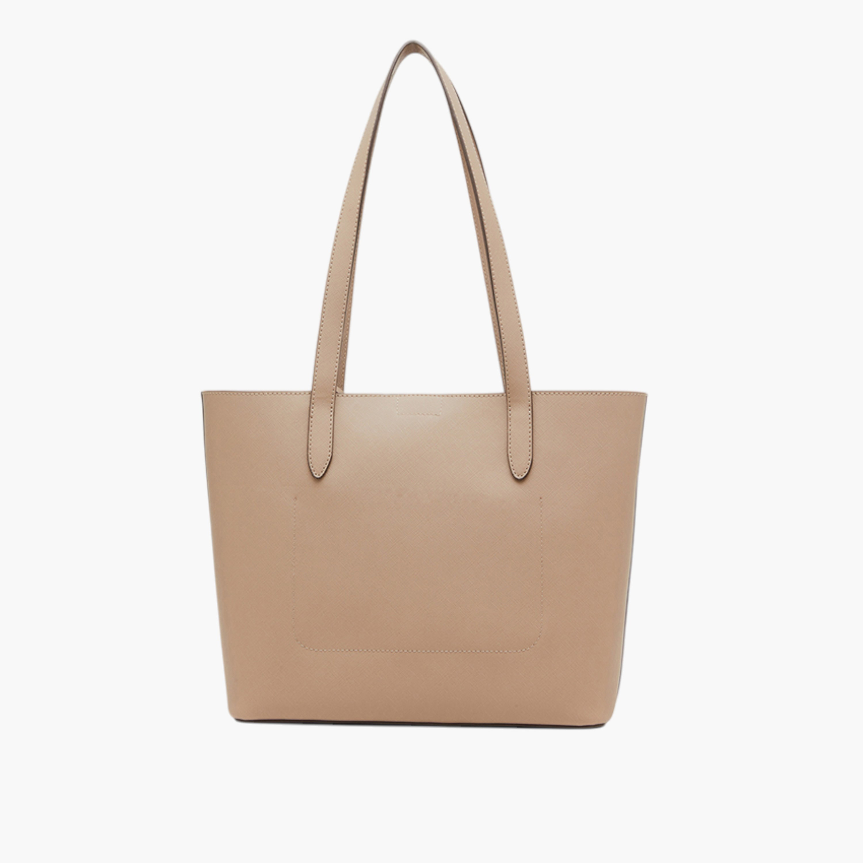 Anne Klein Solid Tote Bag with Charm Detail and Magnetic Button Closure-women-bagsandwallets-handbags-image-3