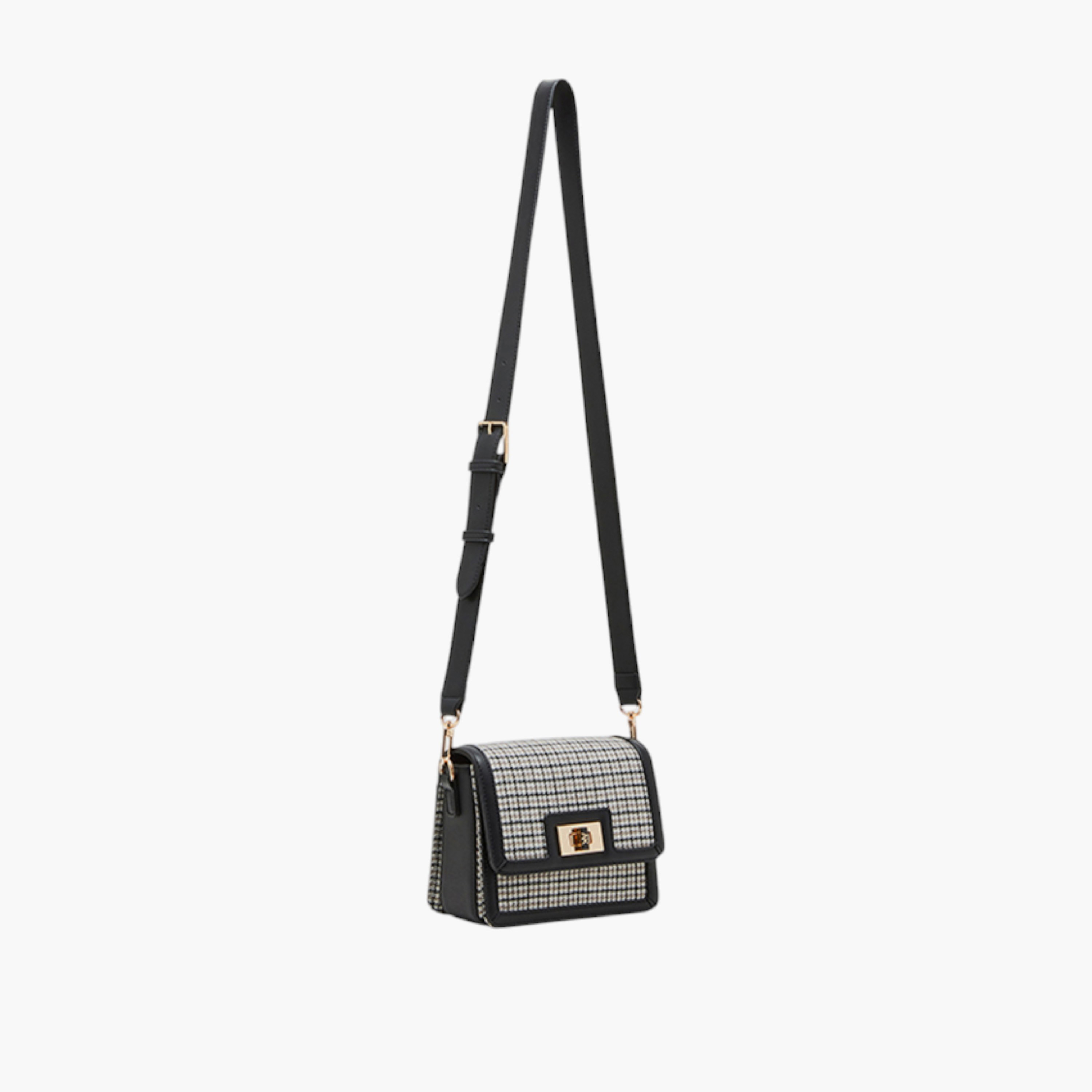شنطة كروس بودي مربعات بطية إغلاق وحزام قابل للتعديل من آن كلاين-women-bagsandwallets-handbags-image-5