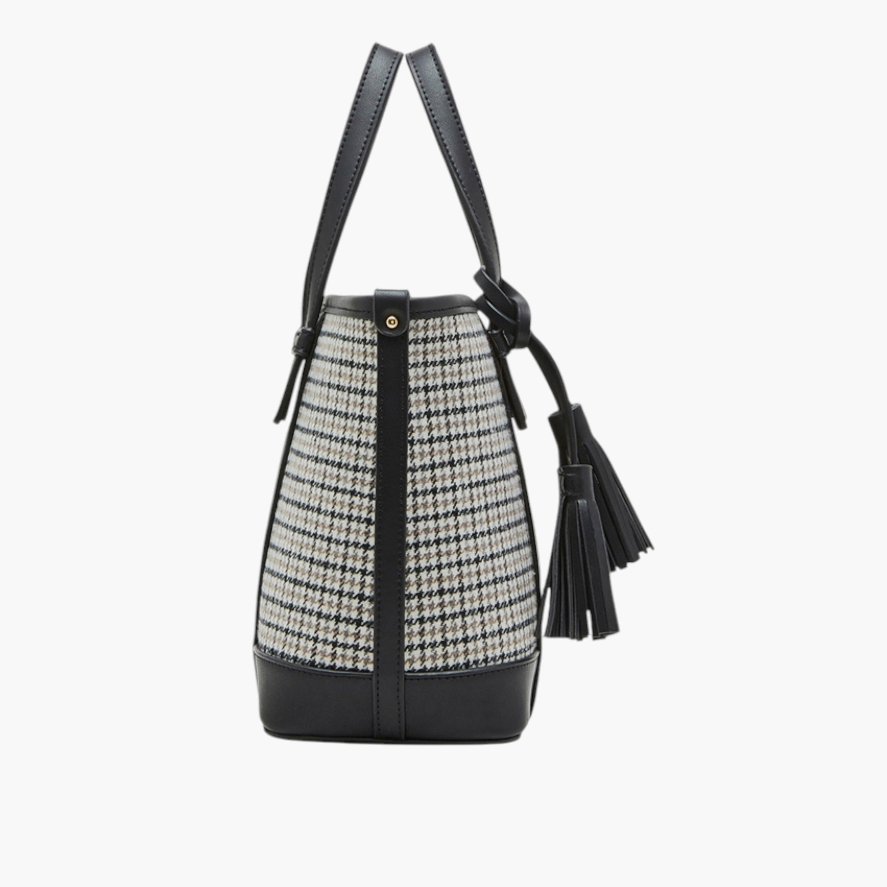 شنطة توتي بتفاصيل هاوندستوث ومقابض مزدوجة وسحاب إغلاق من آن كلاين-women-bagsandwallets-handbags-image-3