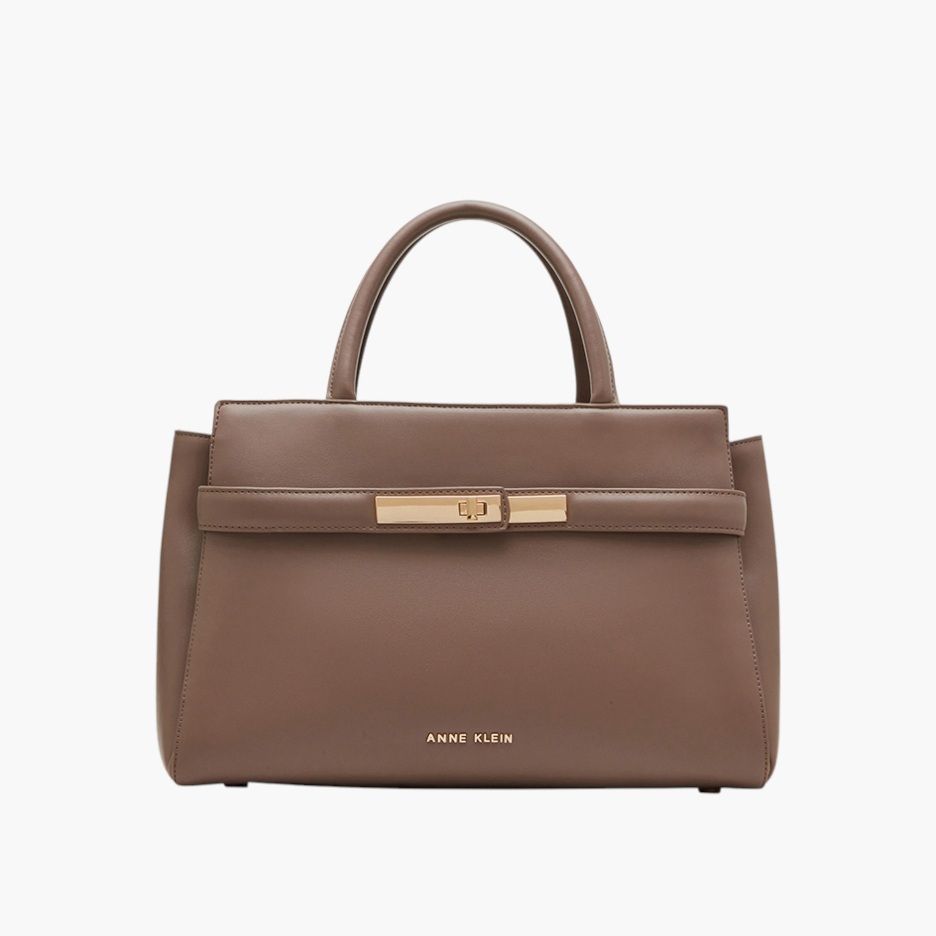 Anne Klein Solid Tote Bag with Detachable Strap and Button Closure-women-bagsandwallets-handbags-image-1