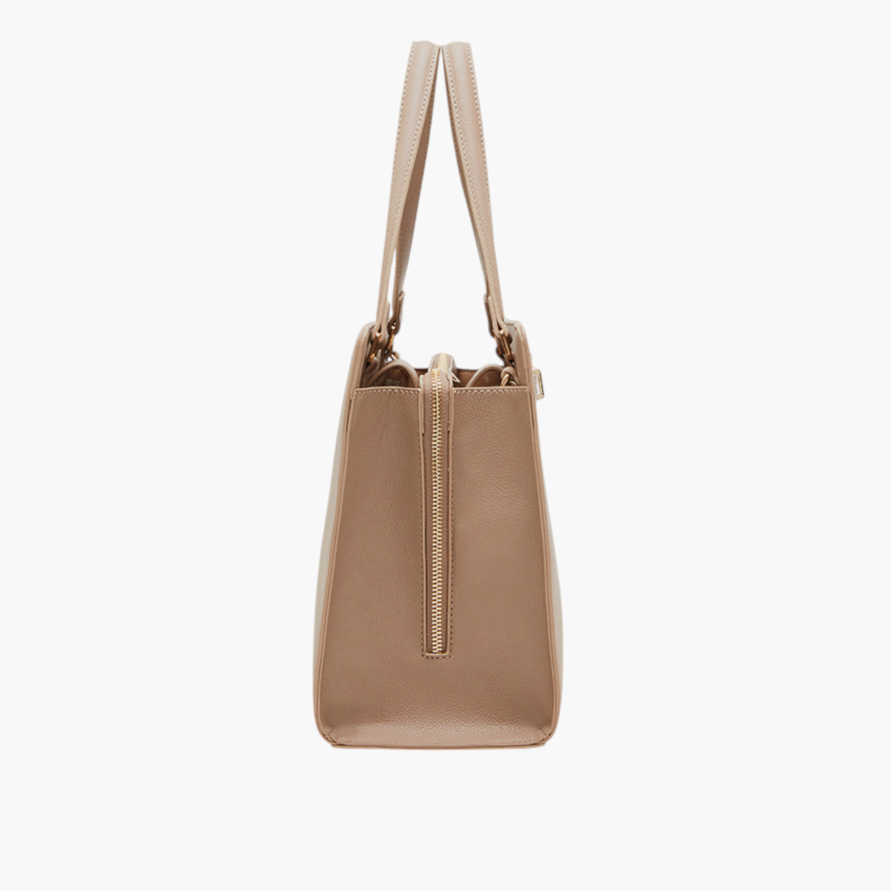 Anne Klein Solid Tote Bag with Double Handle and Zip Closure-women-bagsandwallets-handbags-image-2
