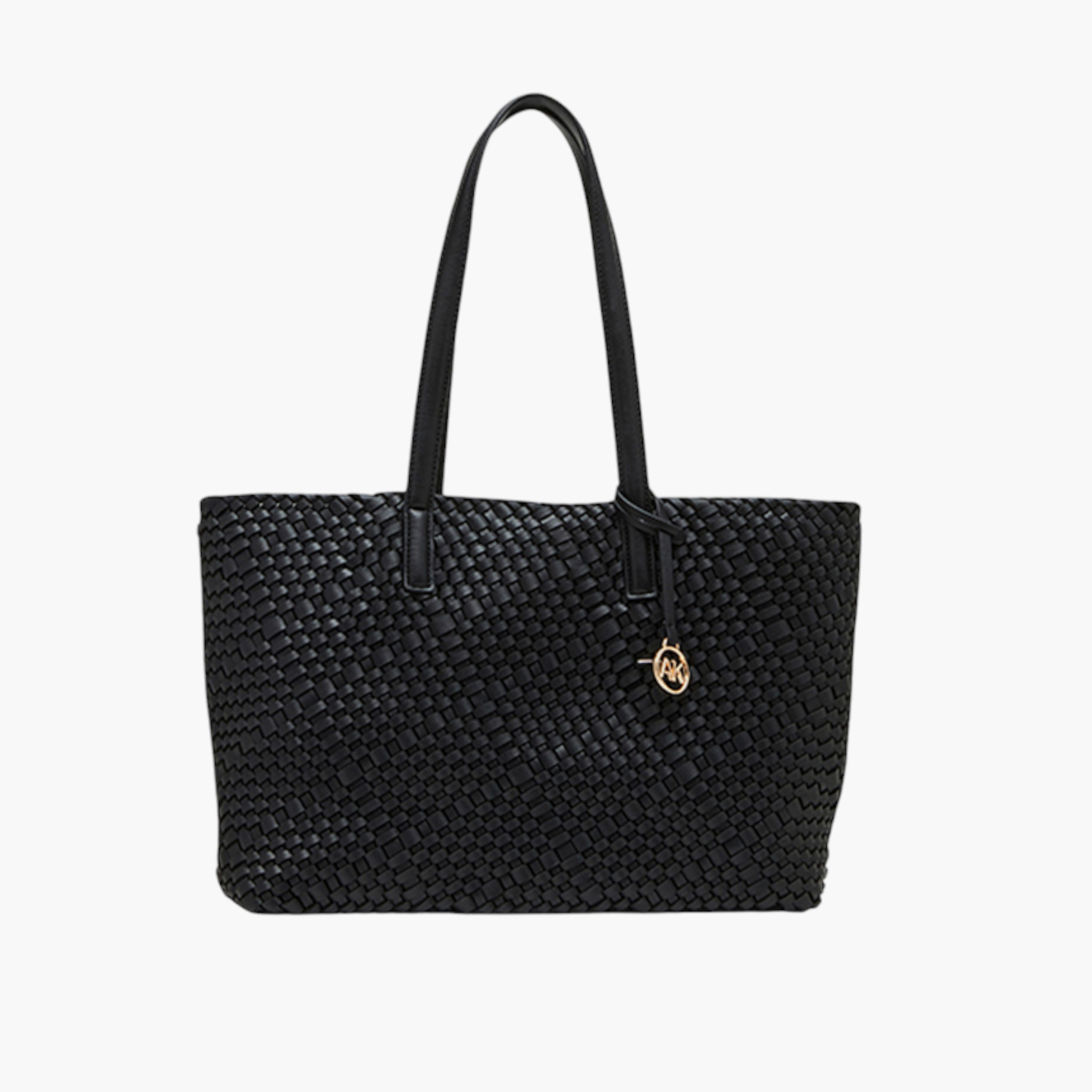 شنطة بملمس منسوج ومقابض مزدوجة ودلاية من آن كلاين-women-bagsandwallets-handbags-image-1