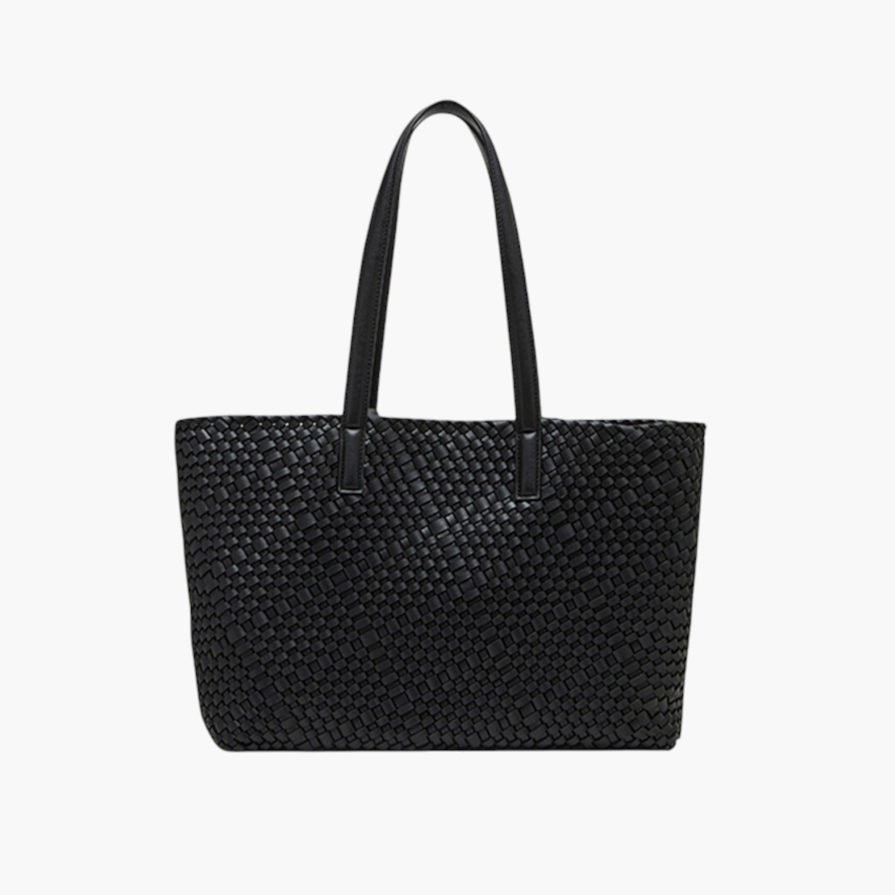 شنطة بملمس منسوج ومقابض مزدوجة ودلاية من آن كلاين-women-bagsandwallets-handbags-image-3