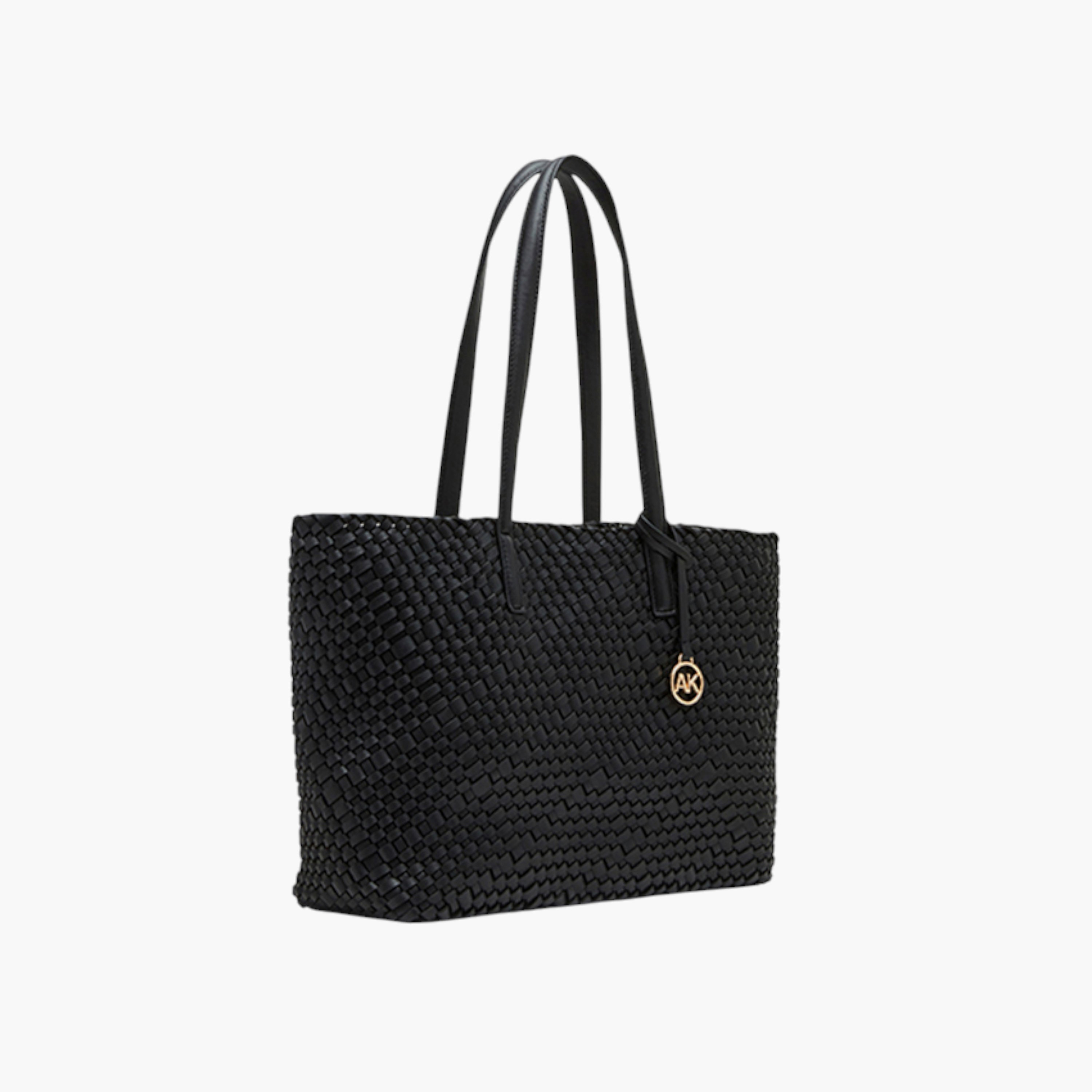 شنطة بملمس منسوج ومقابض مزدوجة ودلاية من آن كلاين-women-bagsandwallets-handbags-image-4
