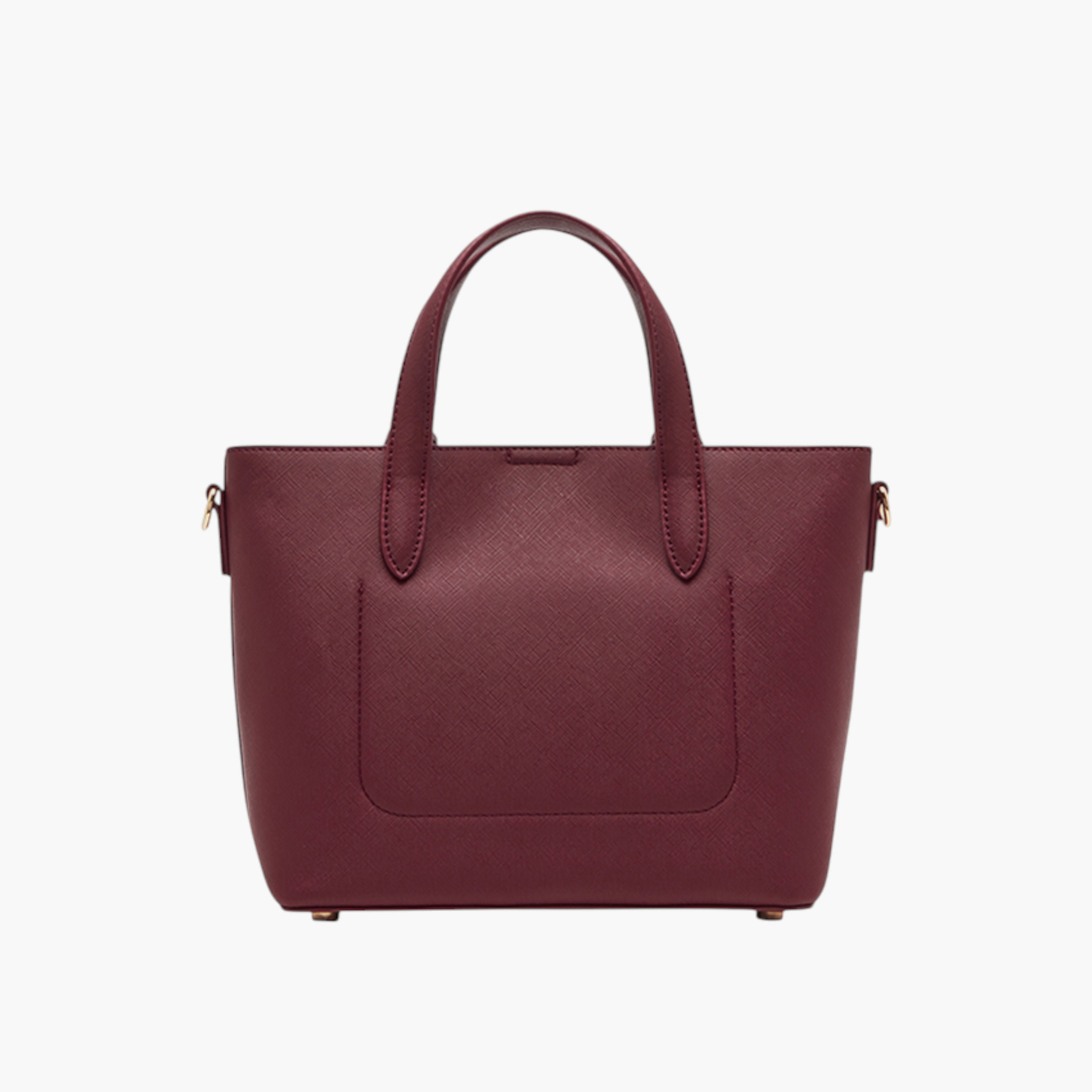 شنطة توتي بارزة الملمس بمقابض مزدوجة وزر إغلاق من آن كلاين-women-bagsandwallets-handbags-image-2