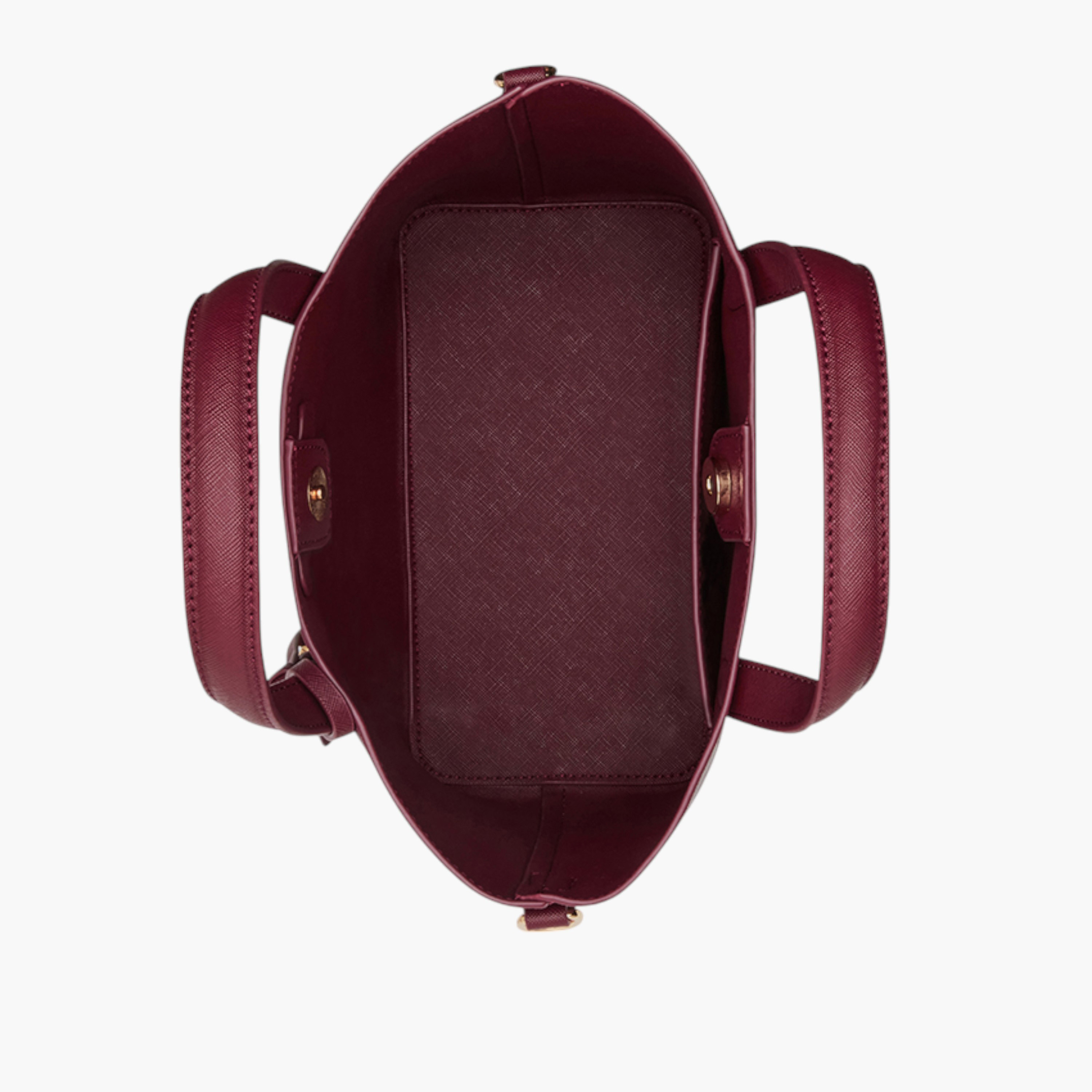 شنطة توتي بارزة الملمس بمقابض مزدوجة وزر إغلاق من آن كلاين-women-bagsandwallets-handbags-image-4
