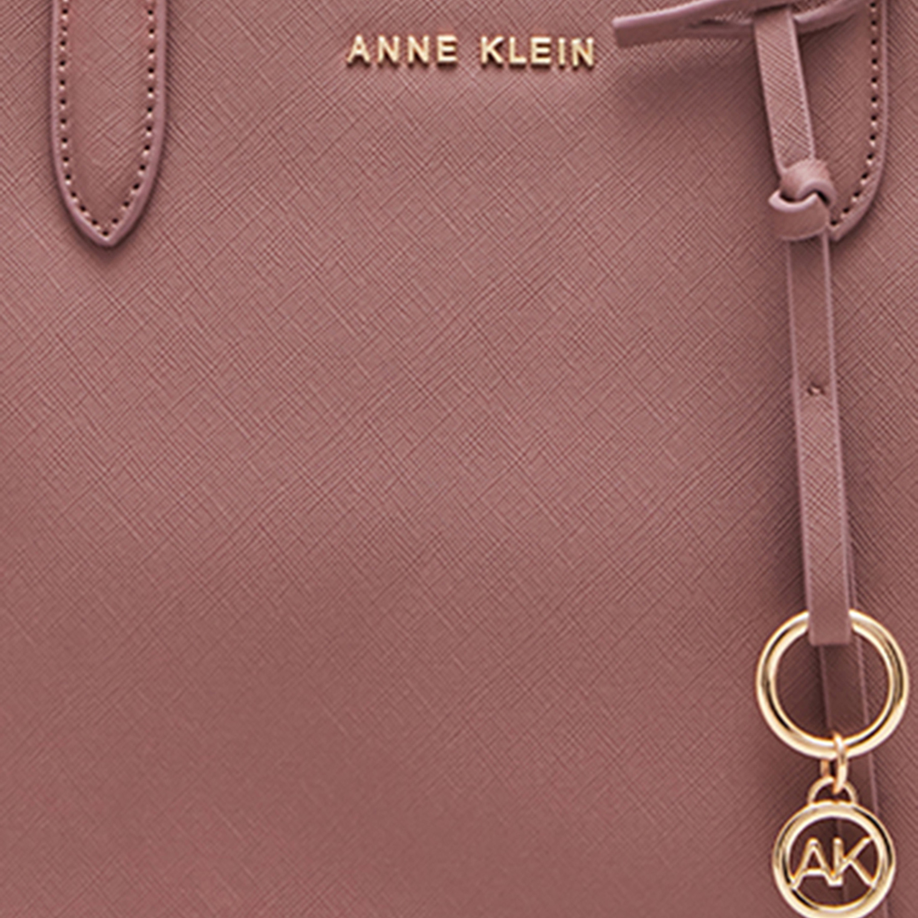 Anne Klein Textured Tote Bag with Double Handle and Button Closure-women-bagsandwallets-handbags-image-5