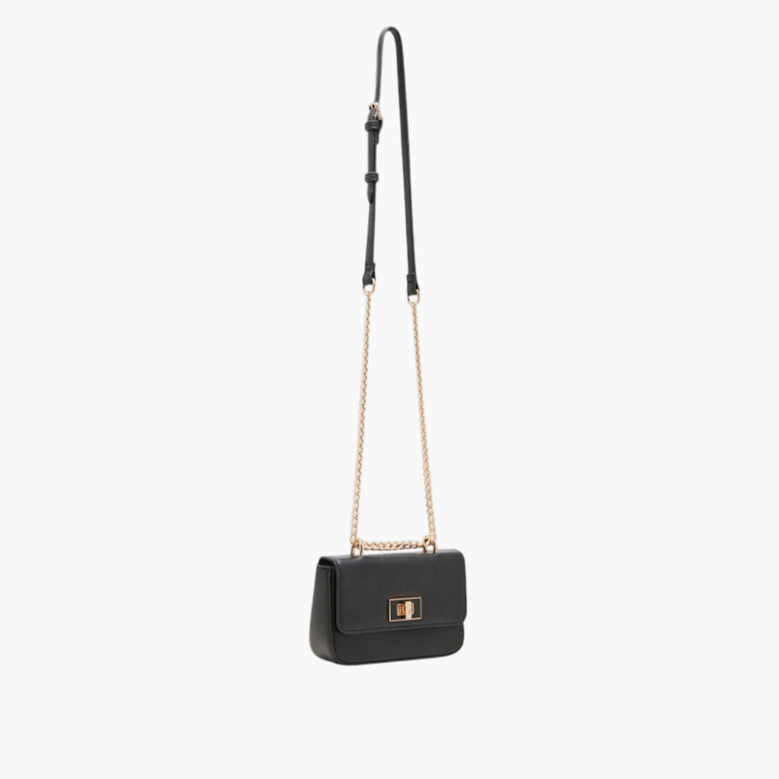 شنطة كروس بودي سادة بقفل إغلاق وحزام سلسلة من آن كلاين-women-bagsandwallets-handbags-image-4