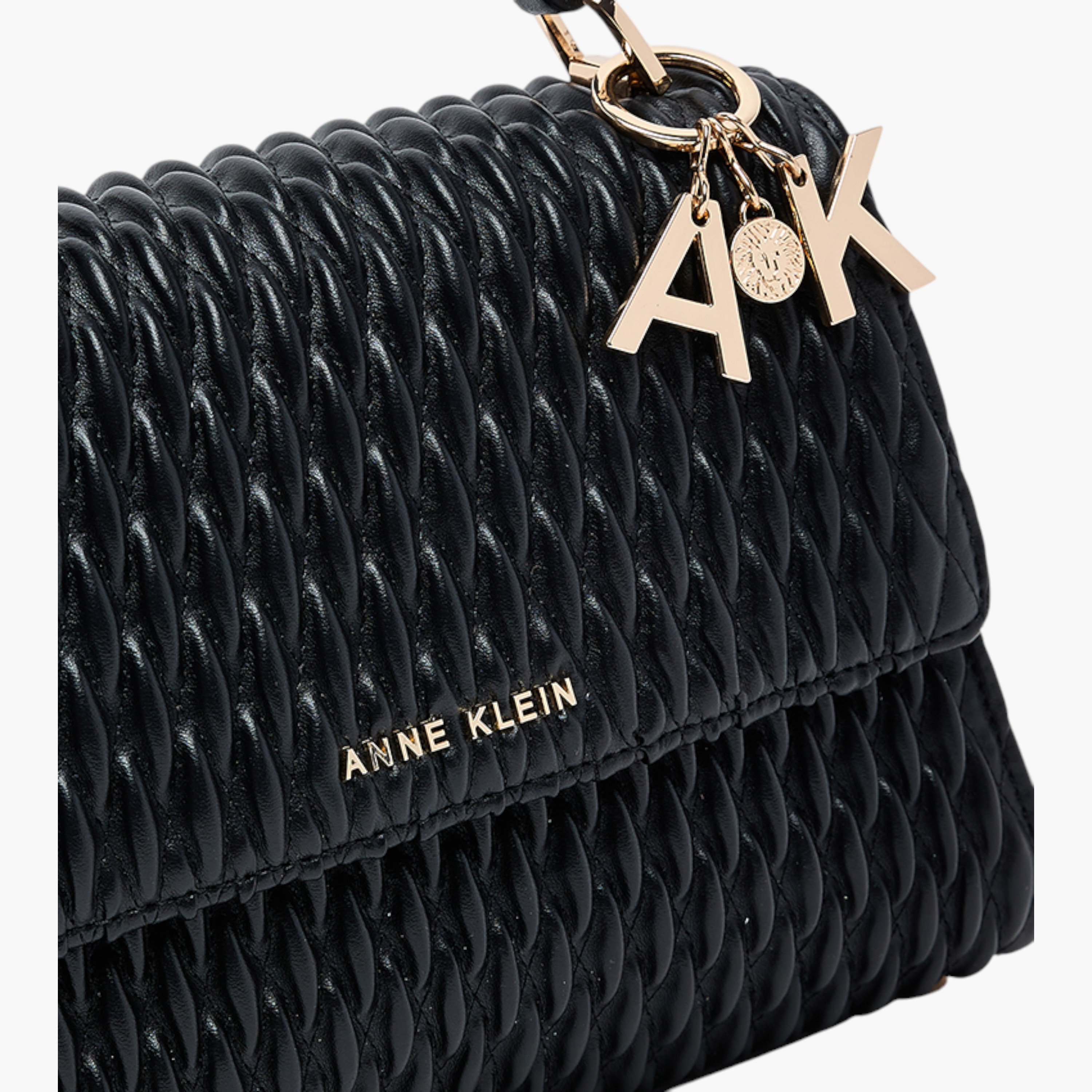 Anne Klein Textured Crossbody Bag with Flap Closure and Detachable Strap-women-bagsandwallets-handbags-image-4