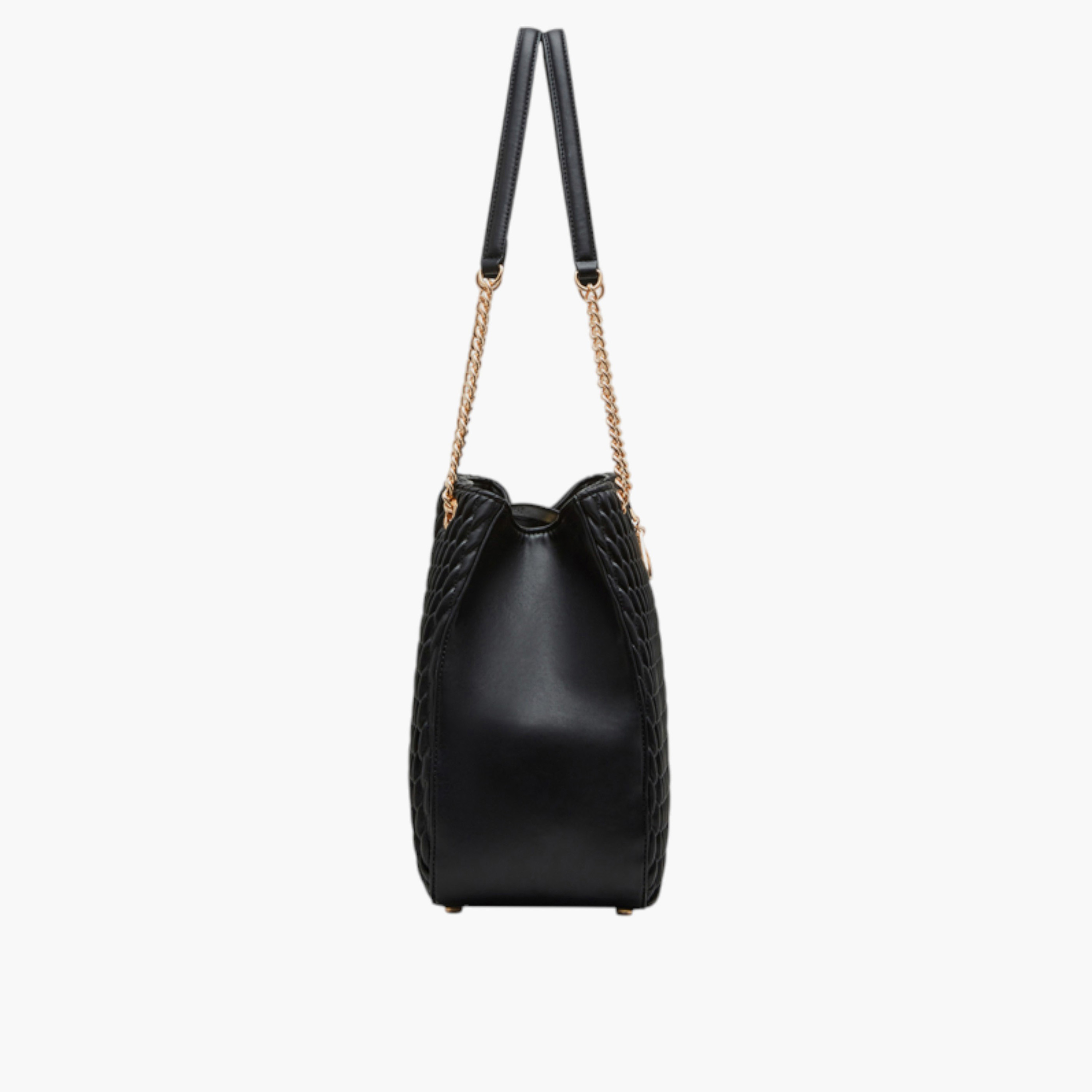 Anne Klein Textured Tote Bag with Button Closure and Chain Strap-women-bagsandwallets-handbags-image-5
