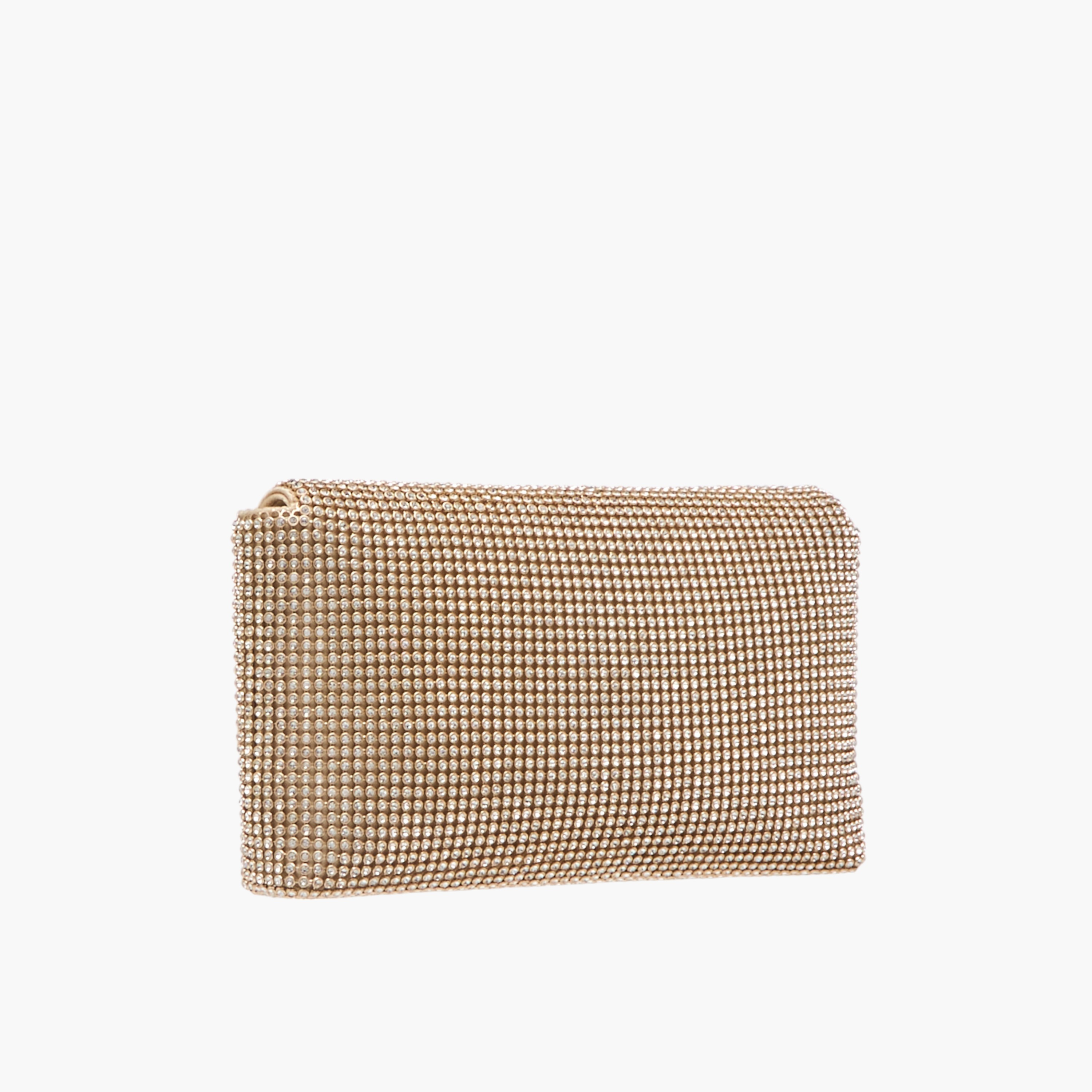 Guess Glenmont Embellished Clutch with Chain Strap and Flap Closure-women-bagsandwallets-handbags-image-4