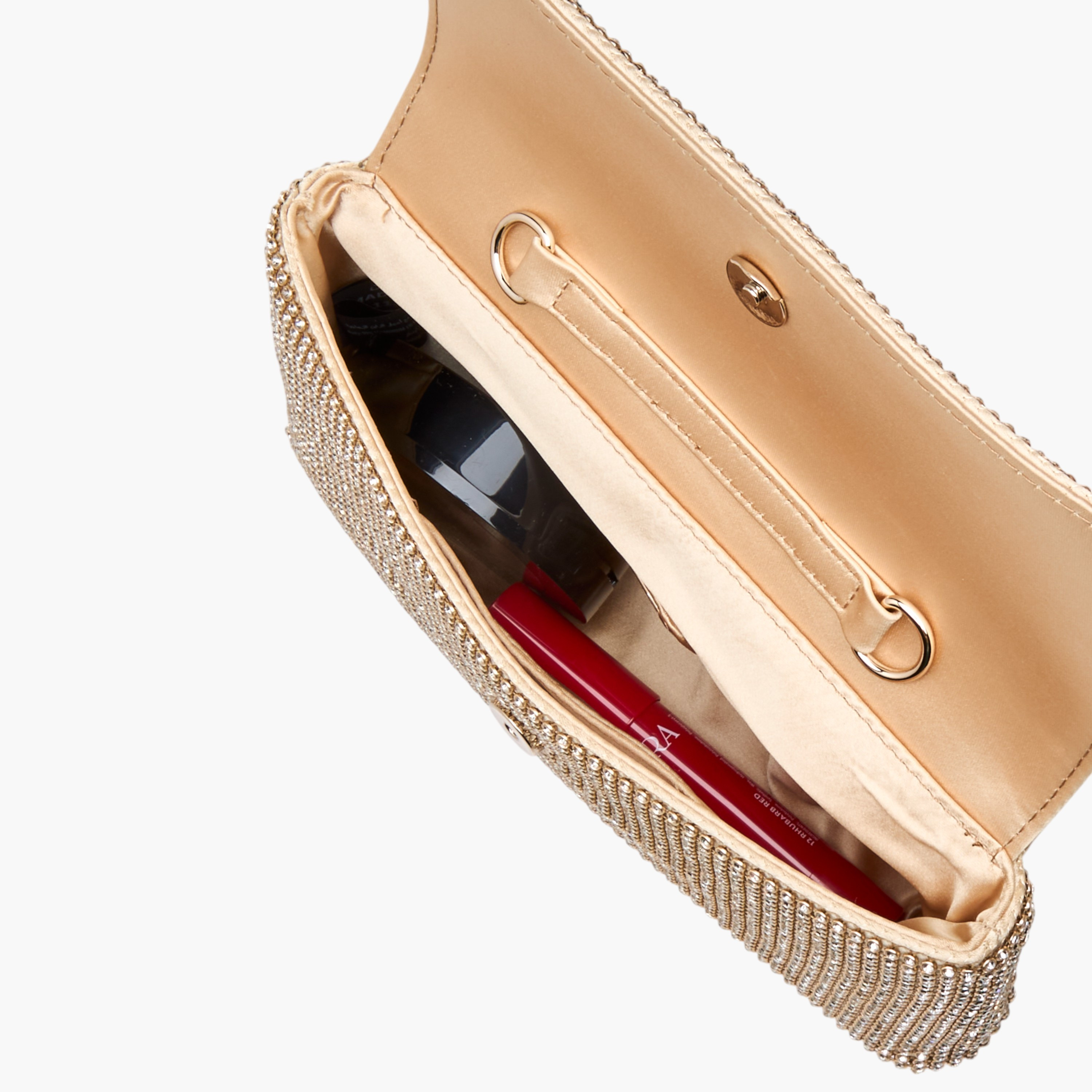 Guess Glenmont Embellished Clutch with Chain Strap and Flap Closure-women-bagsandwallets-handbags-image-9