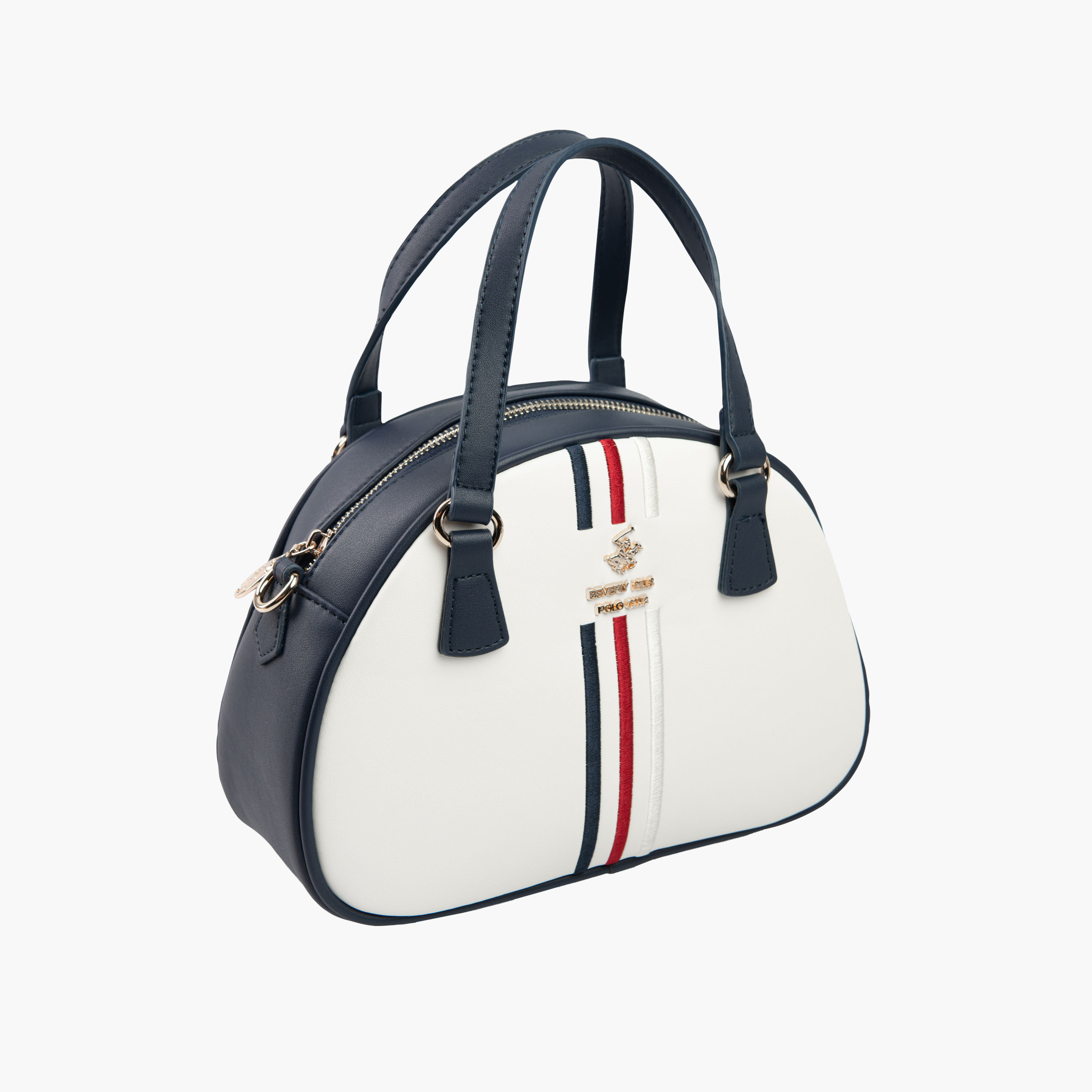 Beverly Hills Polo Club Logo Detail Sling Bag with Zip Closure and Detachable Strap-women-bagsandwallets-handbags-image-3