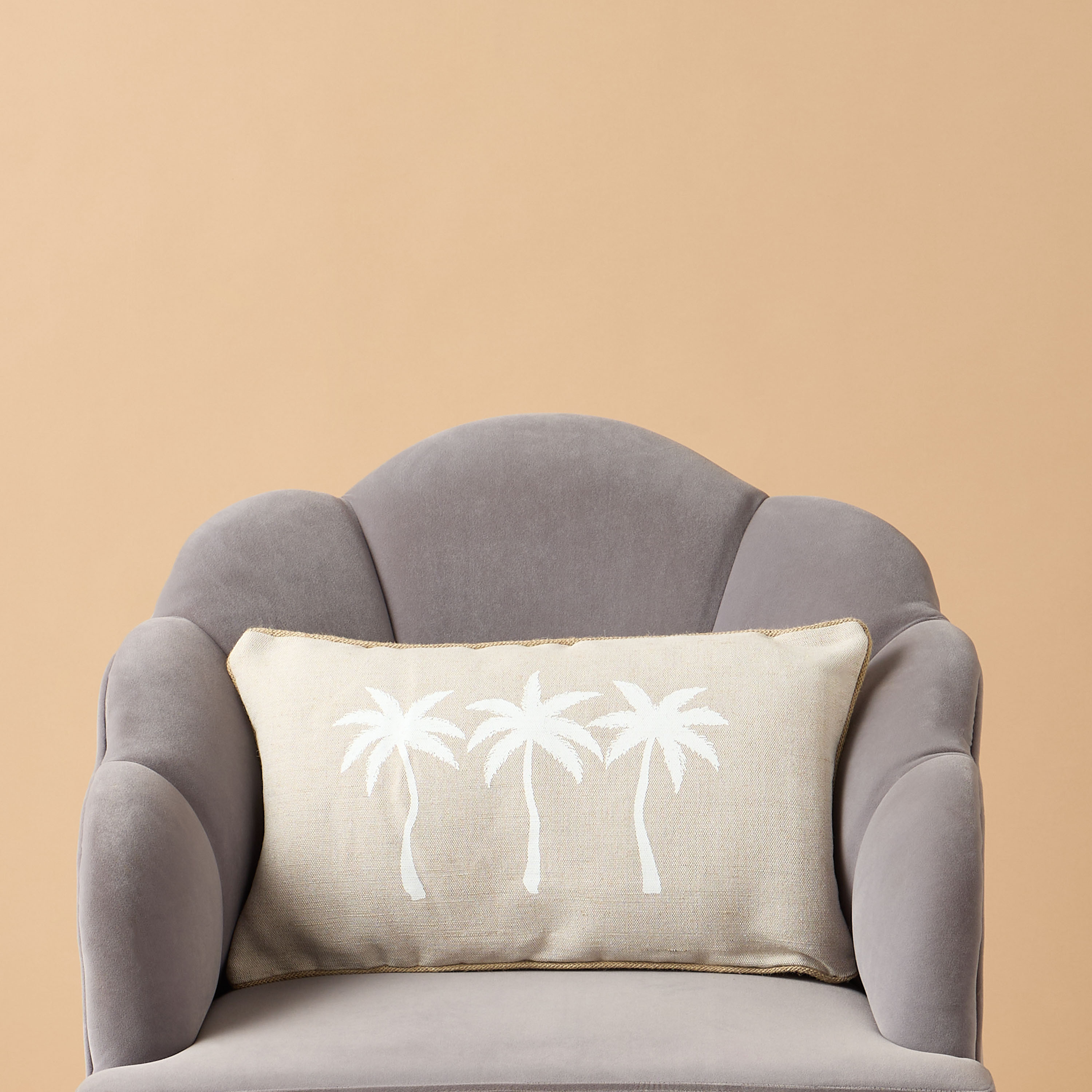 Palm Tree Print Decorative Filled Cushion - 30x50 cms-household-cushionsandthrows-filledcushions-decorativecushions-image-2