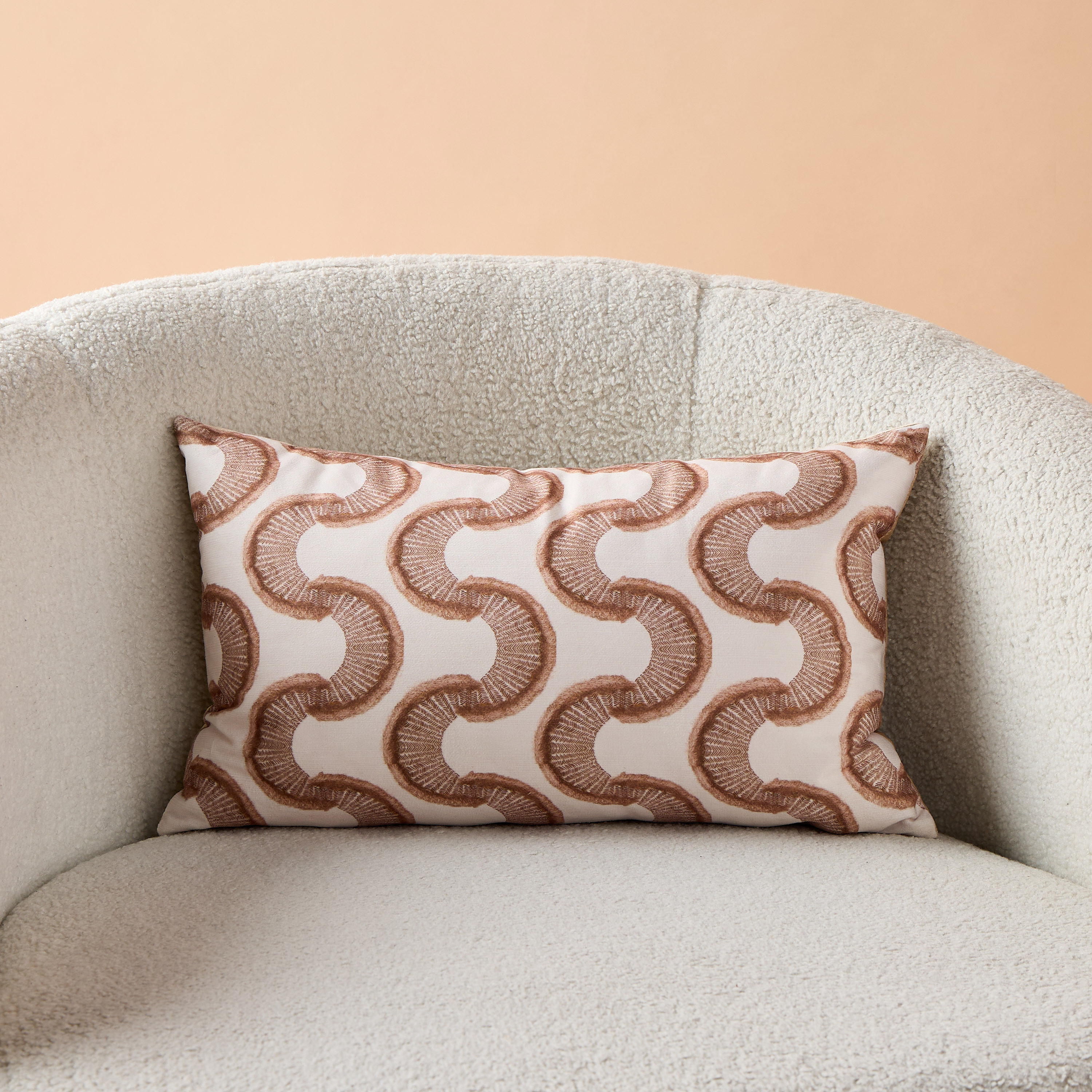 Printed Brushed Velvet Filled Cushion - 30x50 cms-household-cushionsandthrows-filledcushions-decorativecushions-image-2