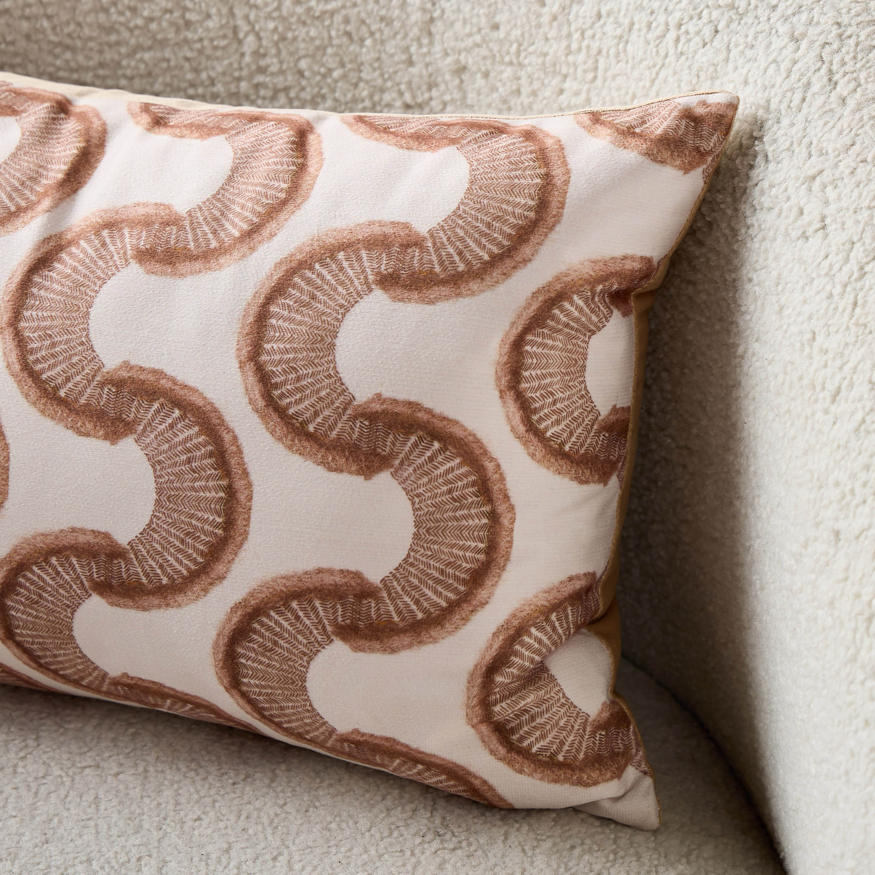 Printed Brushed Velvet Filled Cushion - 30x50 cms-household-cushionsandthrows-filledcushions-decorativecushions-image-3