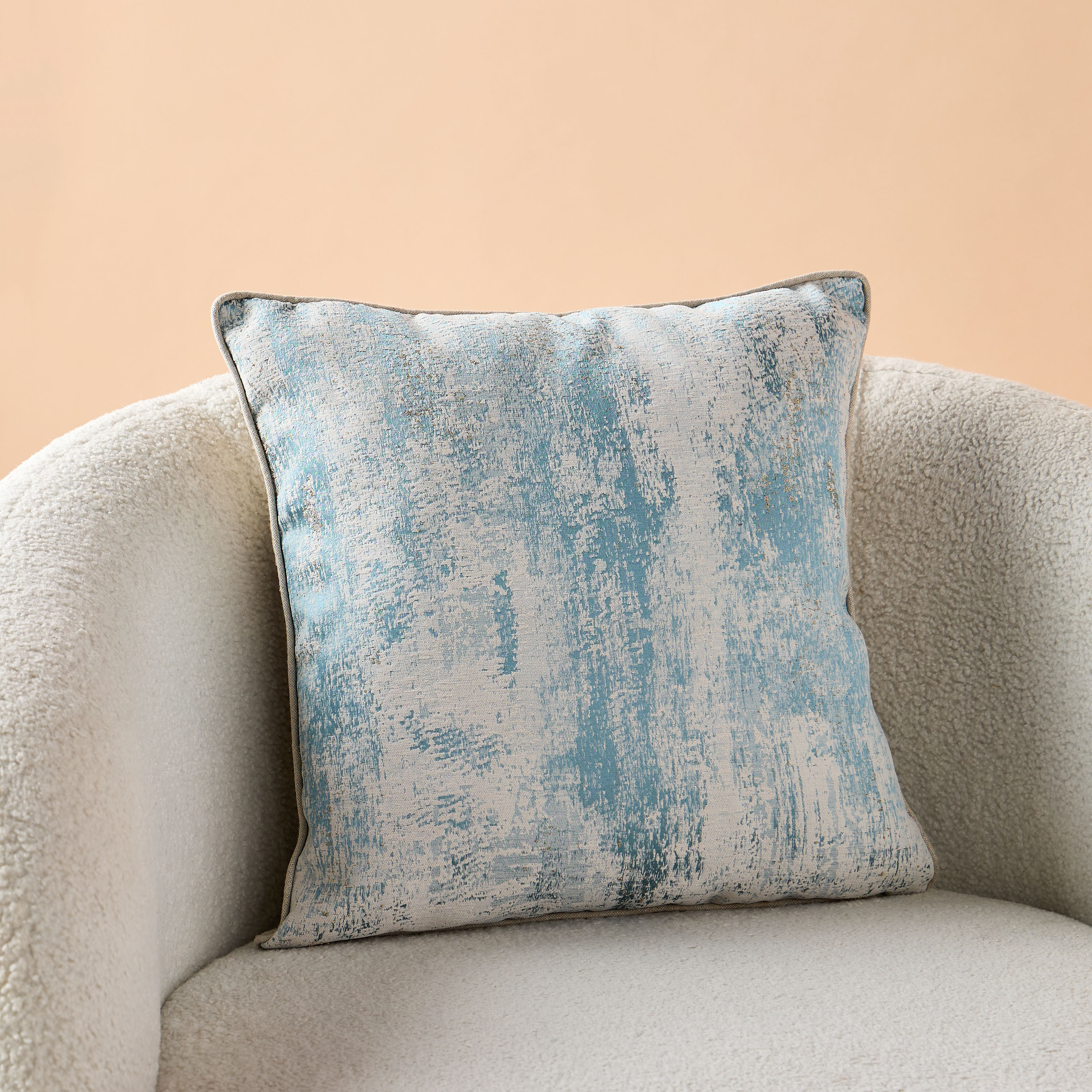 وسادة جاكار محشوة بخيوط بارزة - 45x45 سم-household-cushionsandthrows-filledcushions-decorativecushions-image-2
