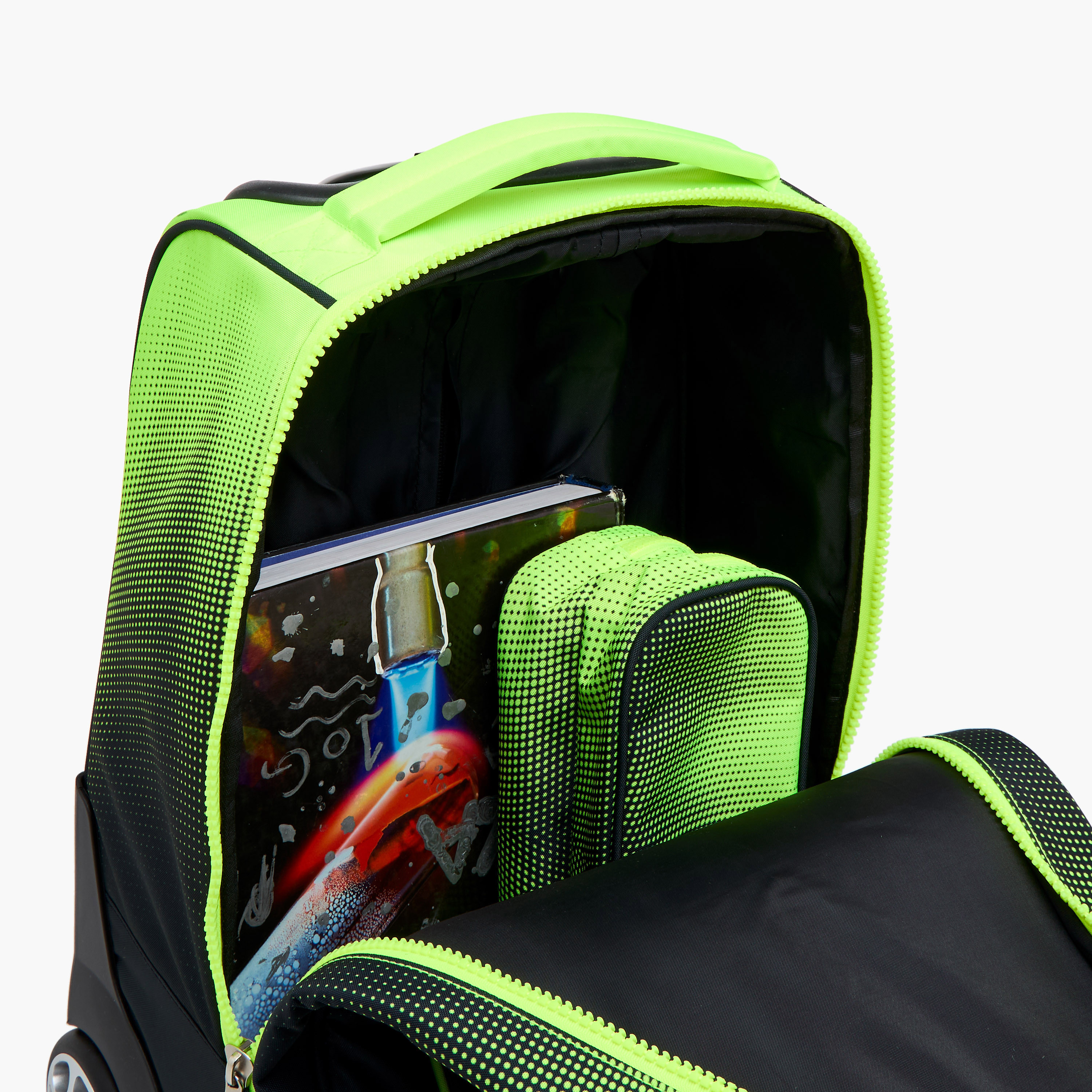 Juniors Printed Trolley Bag for Kids 8-13 Years with Adjustable Strap -school-bagsandbackpacks-trolleybags-image-12