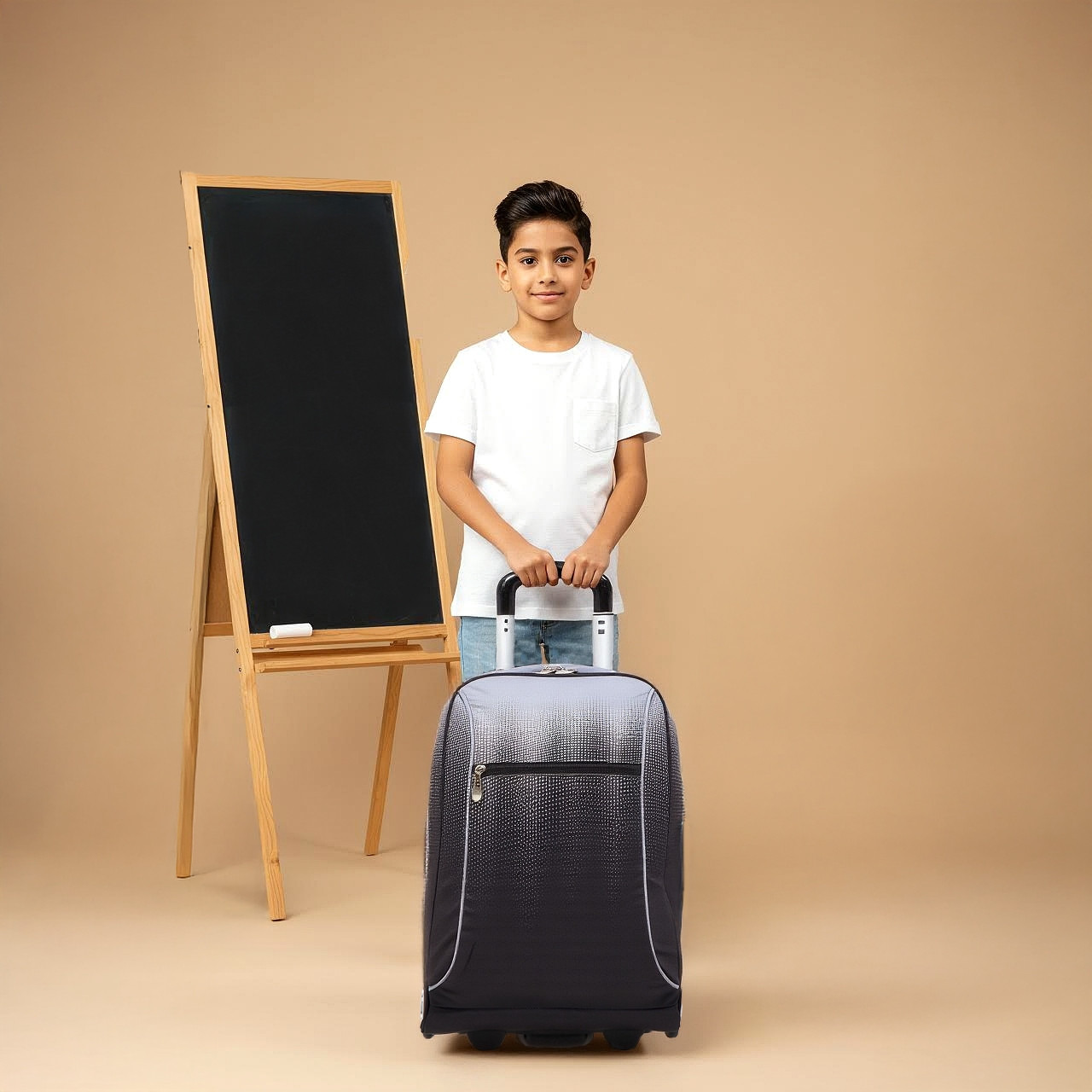 شنطة ترولي للأطفال 8-13 سنة بحزام قابل للتعديل وطبعات من جونيورز-school-bagsandbackpacks-trolleybags-image-9