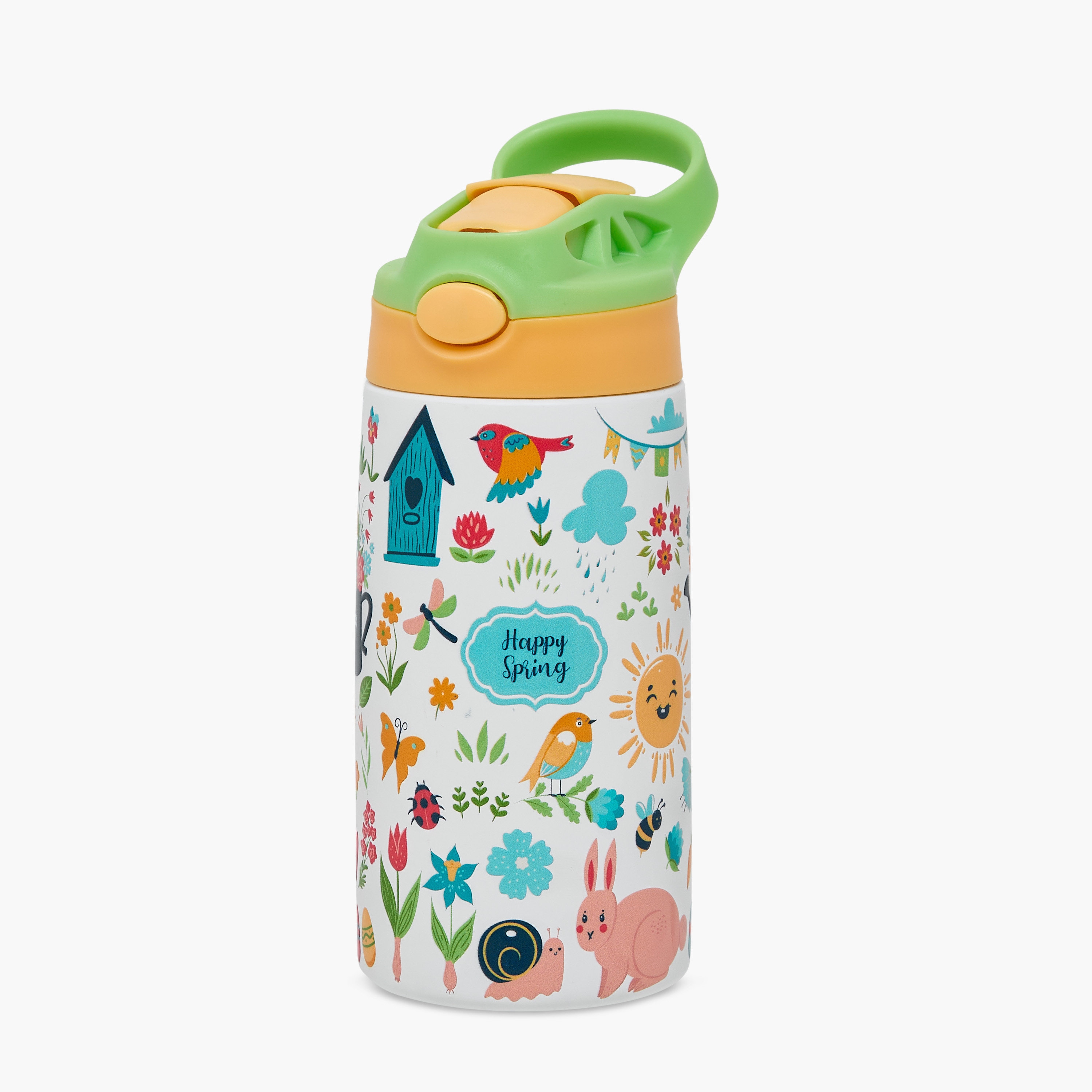 Juniors Printed Stainless Steel Water Bottle with BPA-Free – 350 ml-school-waterbottles-image-1