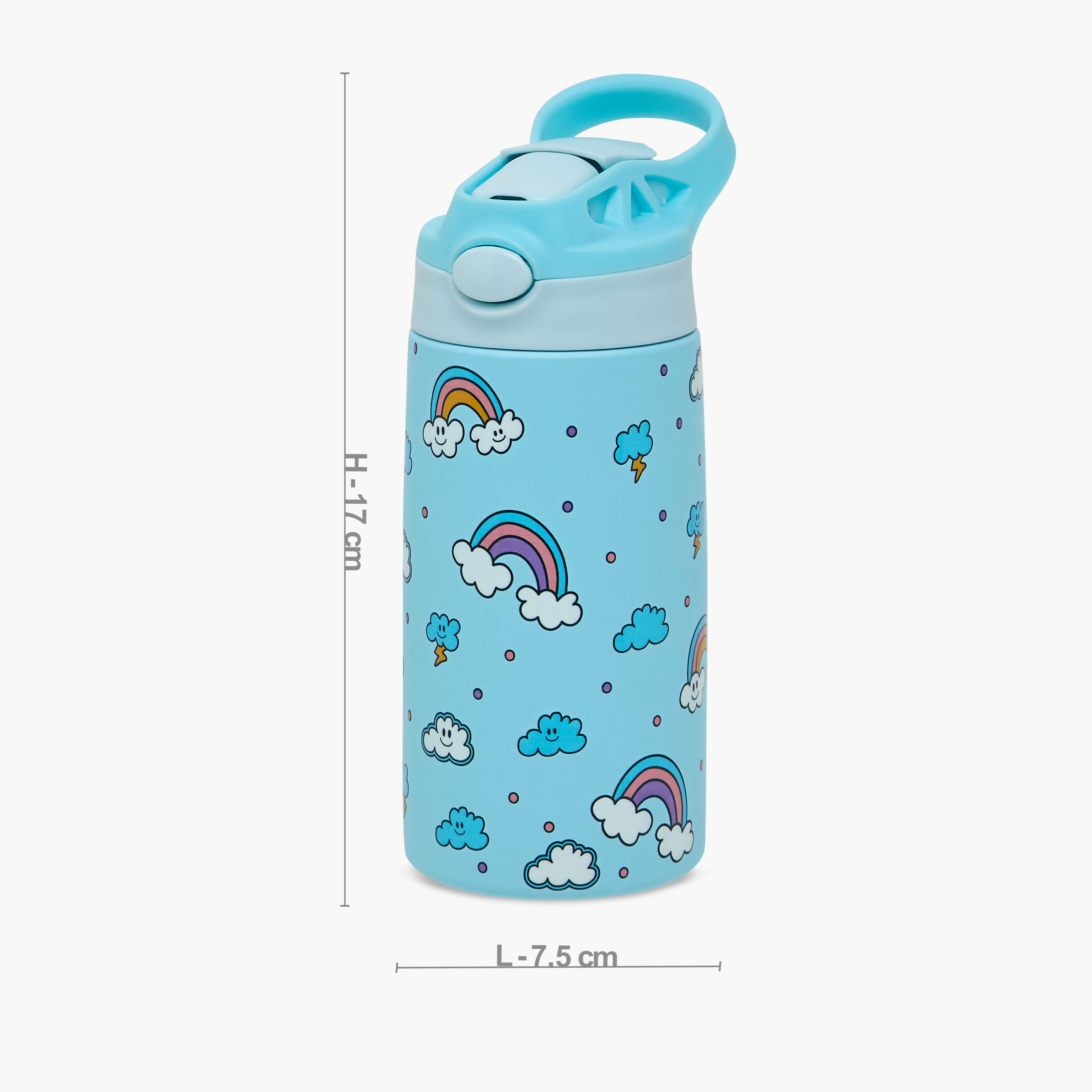 Juniors Printed Stainless Steel Water Bottle with BPA-Free – 350 ml-school-waterbottles-image-2