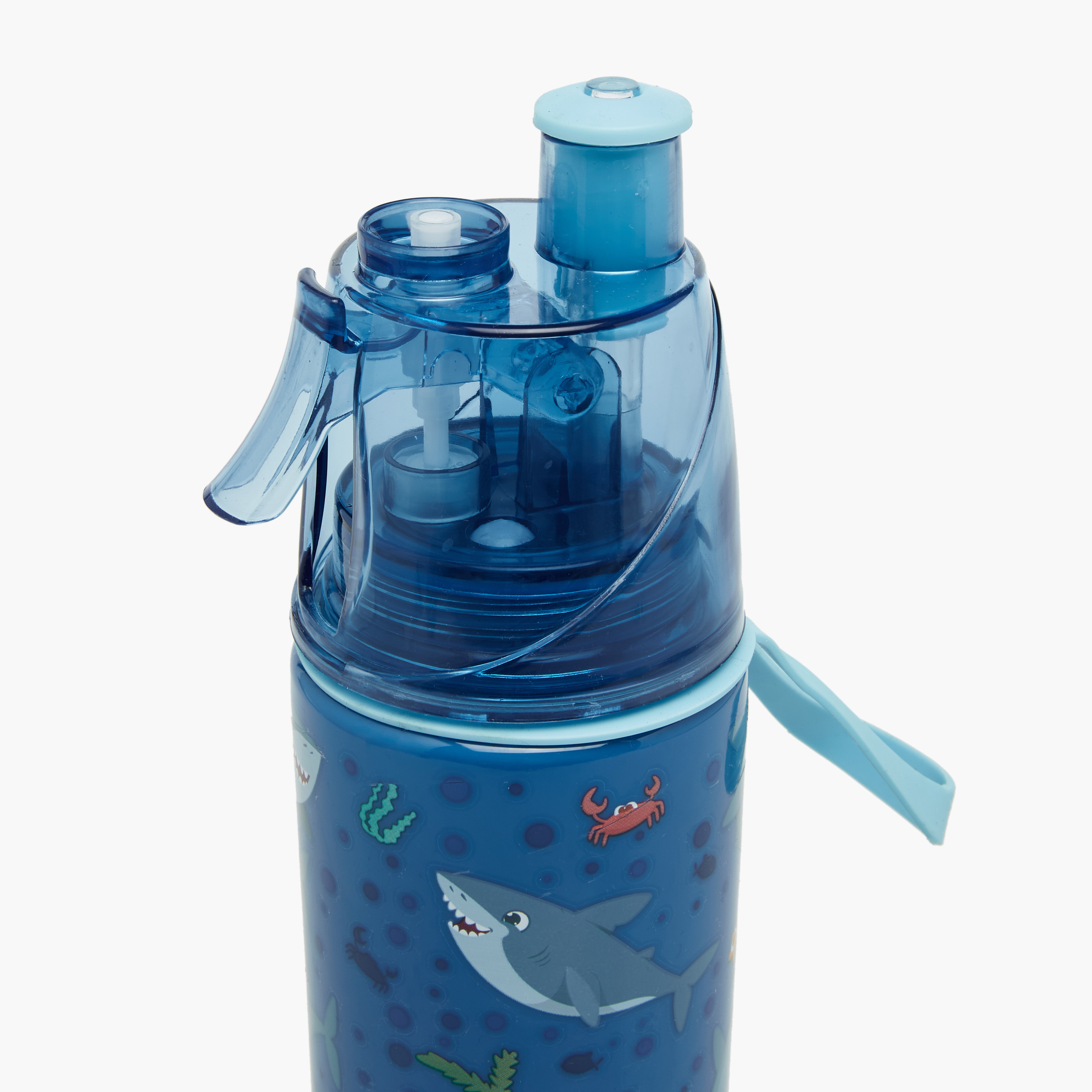 Juniors Shark Print Tritan Spray Water Bottle - 580 ml-school-waterbottles-image-3