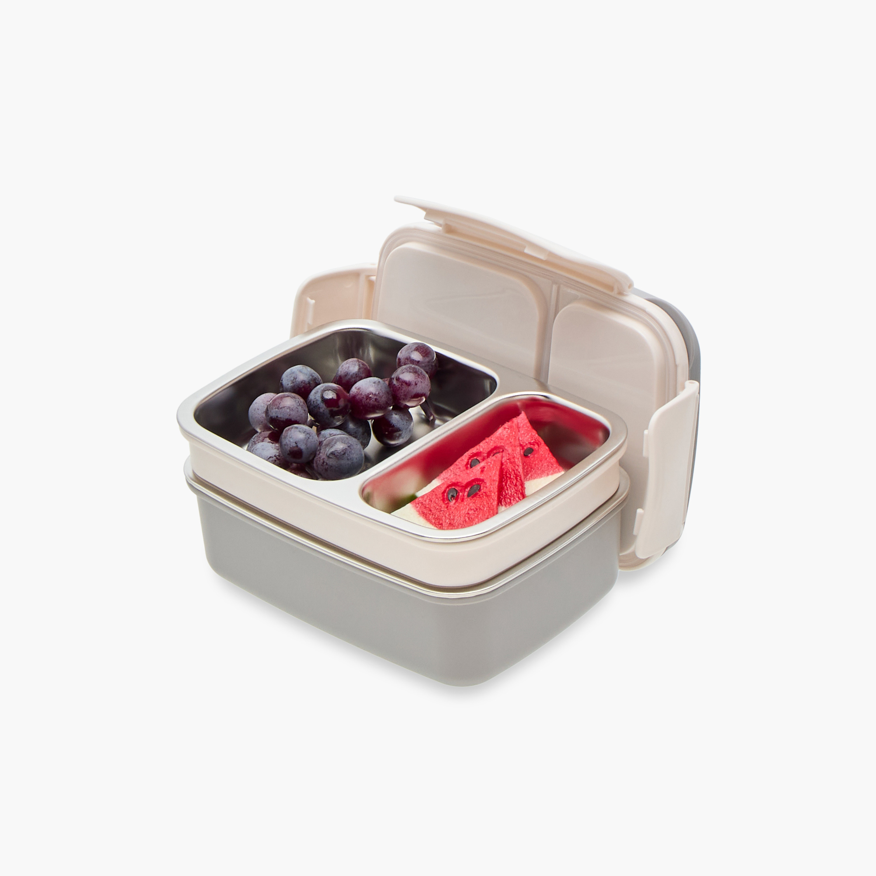 Juniors Stainless Steel Double Decker Lunch Box - 950 ml-school-lunchessentials-lunchboxes-image-7