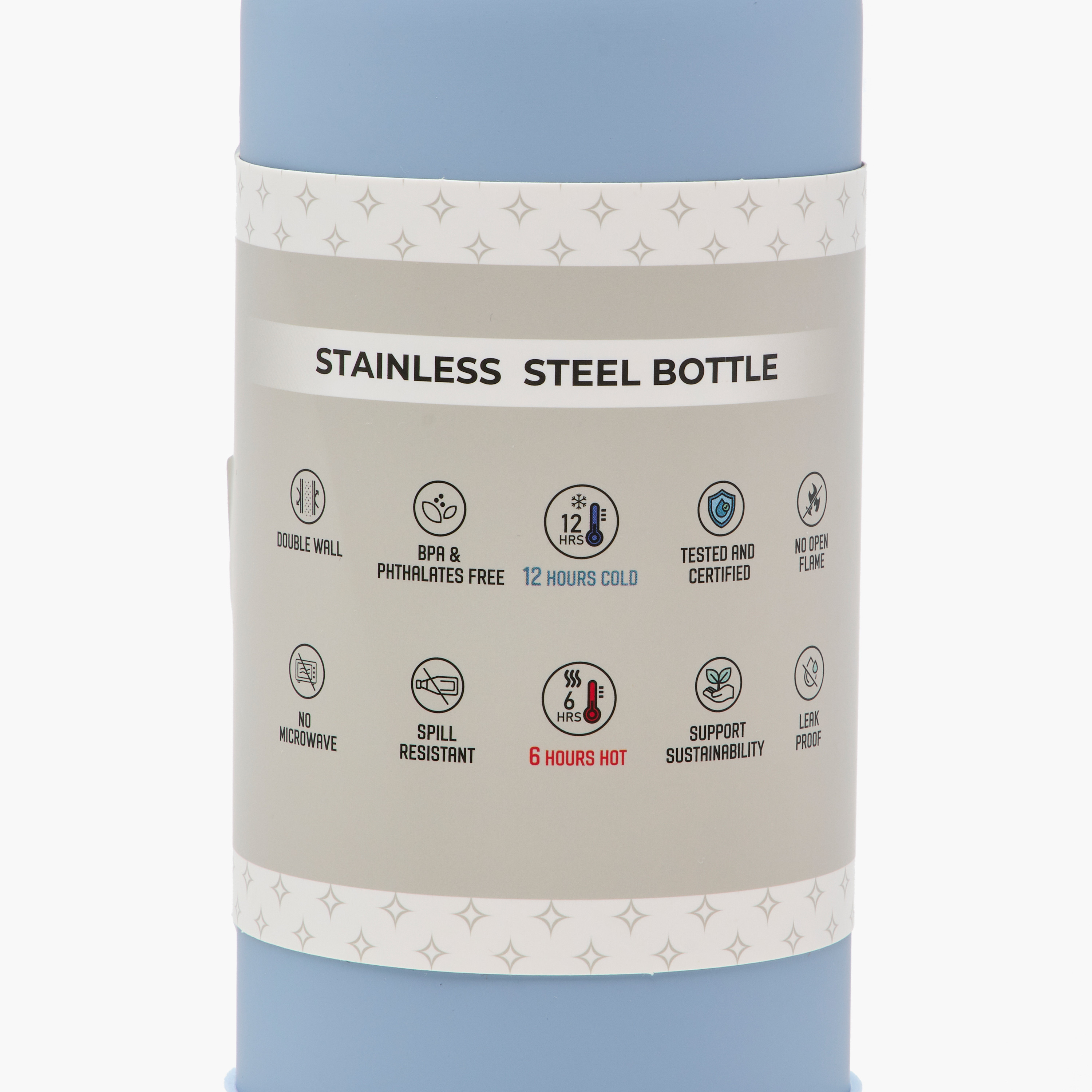 قارورة ماء ستانلس ستيل معزولة بتصميم جرافيك من جونيورز  - 500 مل-school-waterbottles-image-1