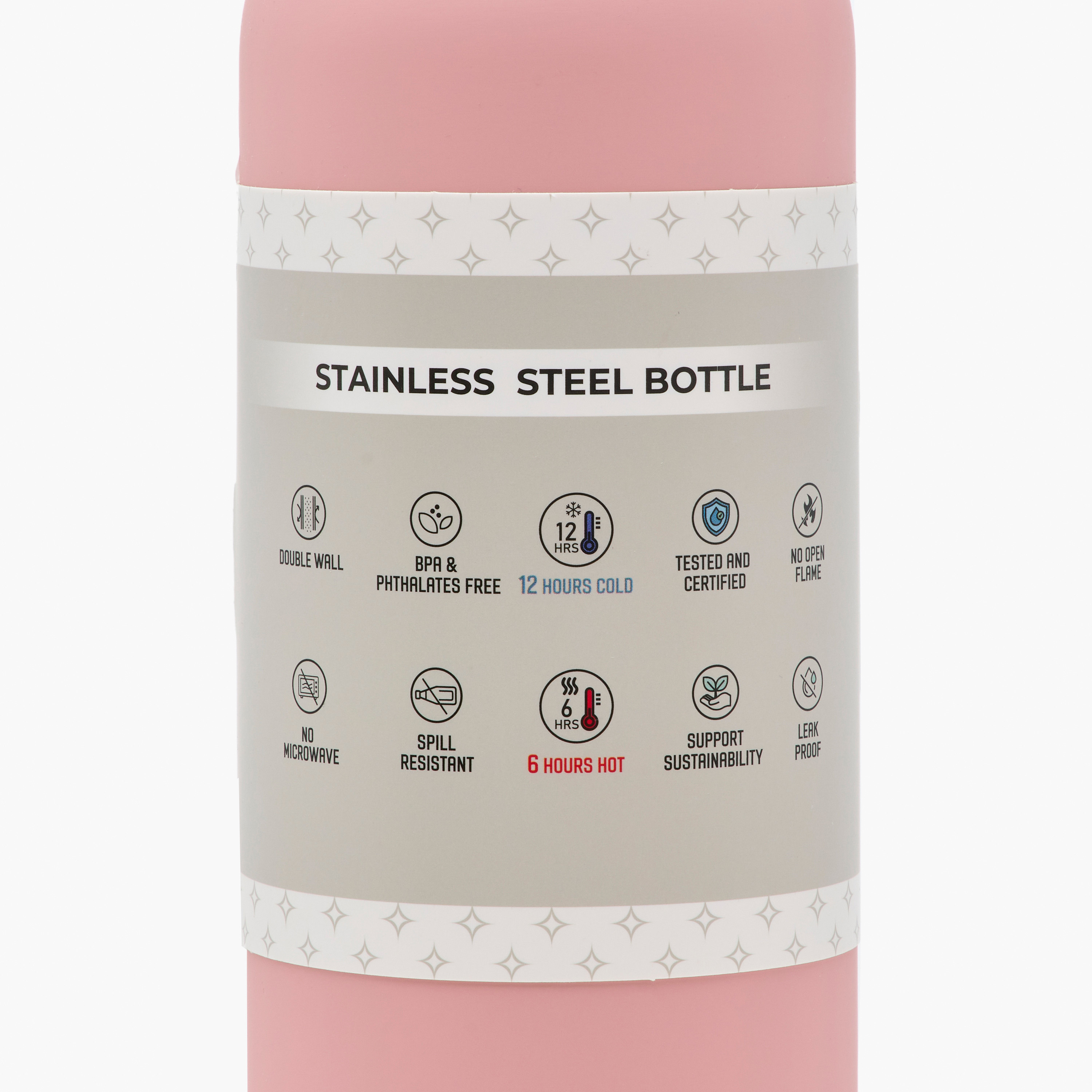 قارورة ماء ستانلس ستيل معزولة بتصميم جرافيك من جونيورز  - 500 مل-school-waterbottles-image-1